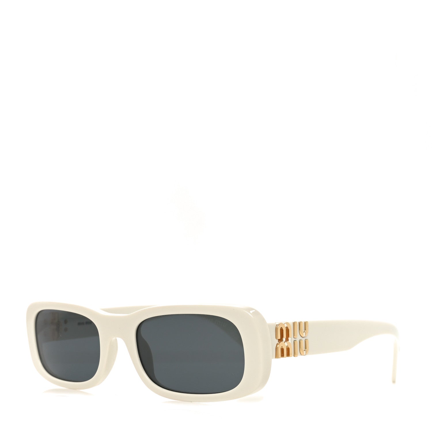 Miu Miu Acetate Rectangle Sunglasses SMU 08Z White 1815574