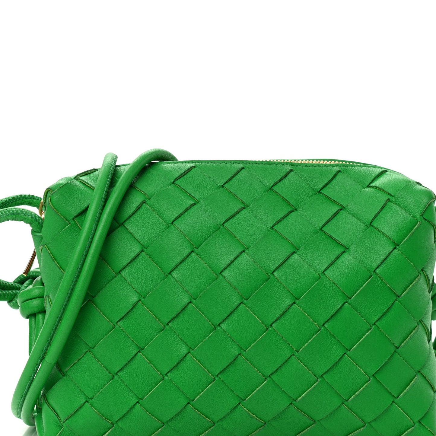 Nappa Intrecciato Mini Loop Camera Bag Parakeet