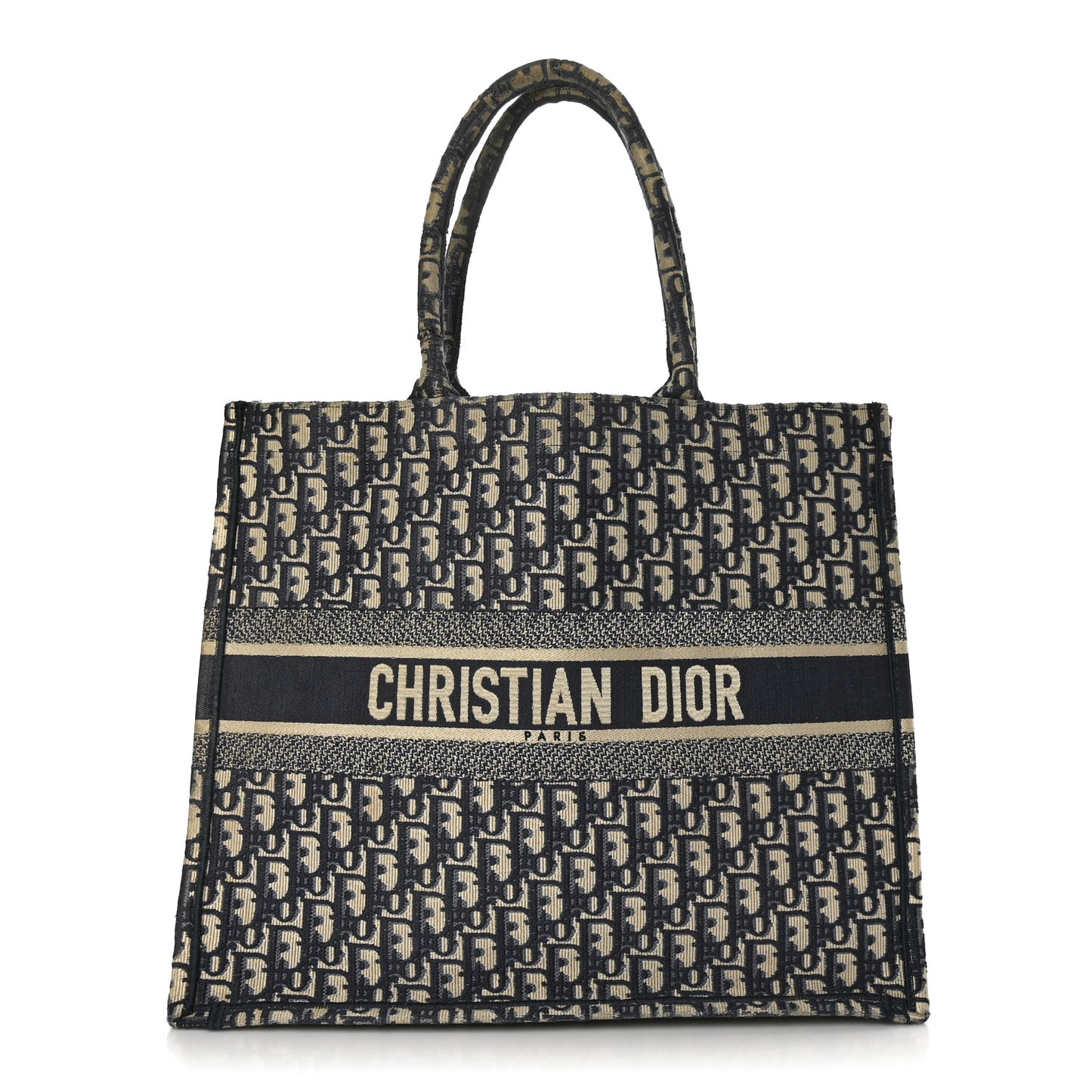 Oblique Large Book Tote Blue Multicolor