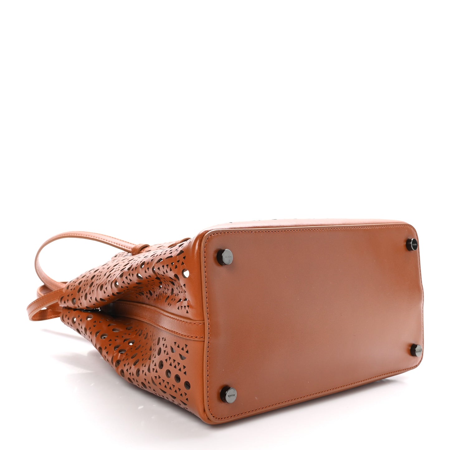 Calfskin Vienne Wave Mina 25 Bag Cognac