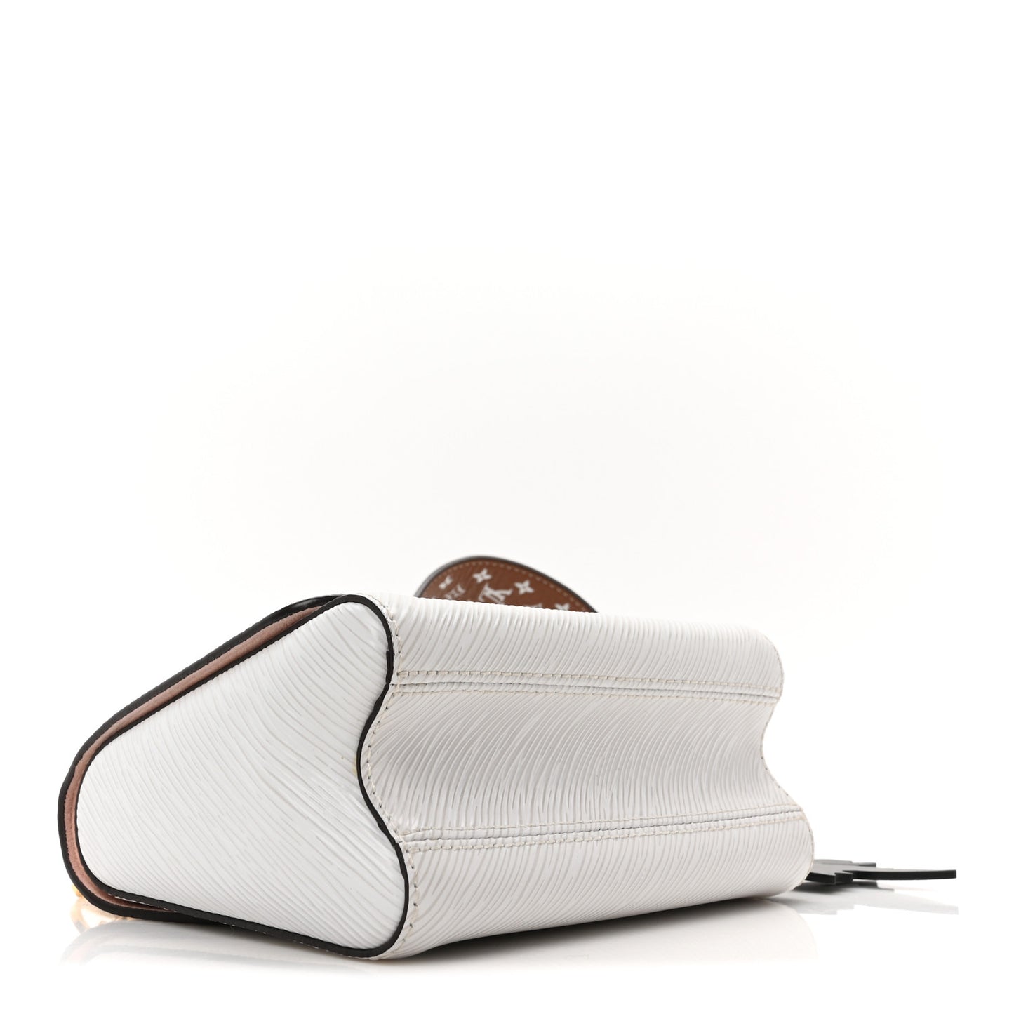 Epi Asnieres Flowers Twist Shoulder Bag PM White