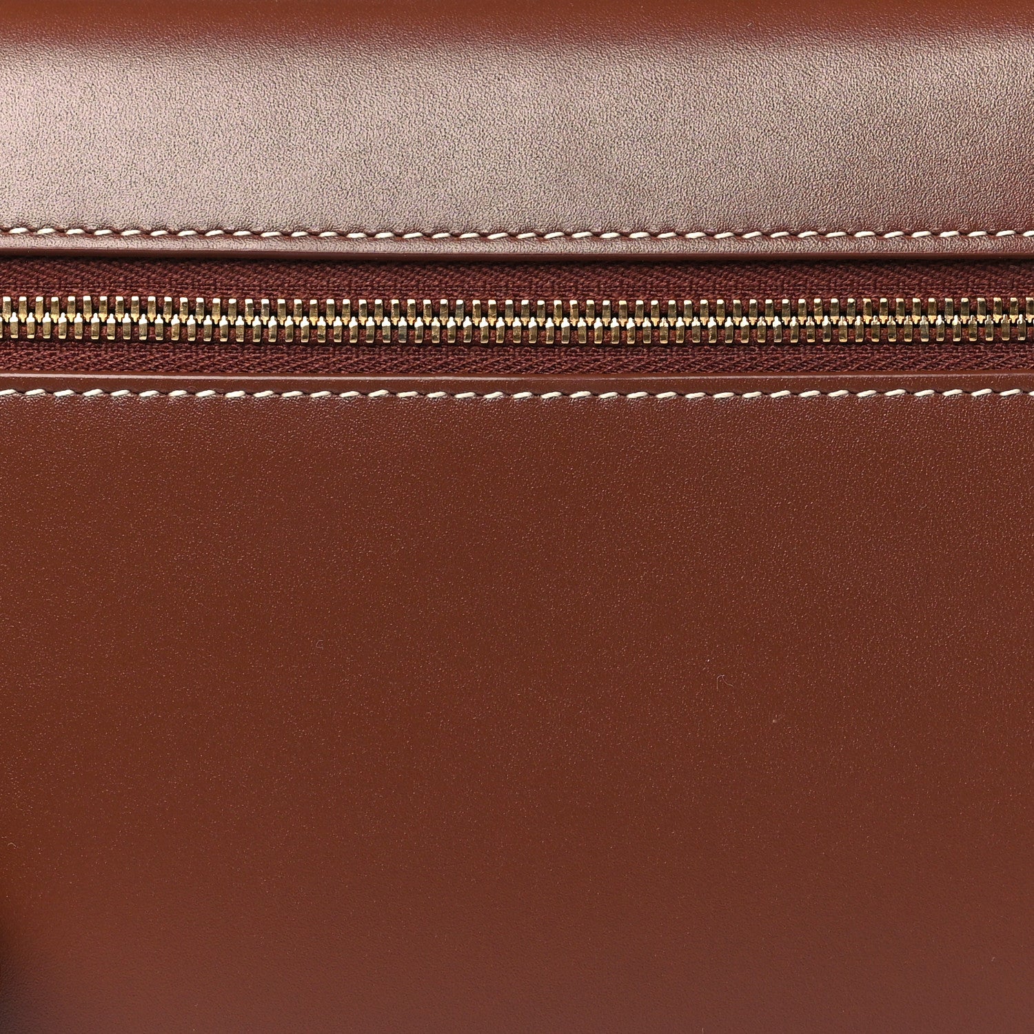 Loro Piana Smooth Calfskin Extra Clutch L29 Burnt Tan 7 of 8