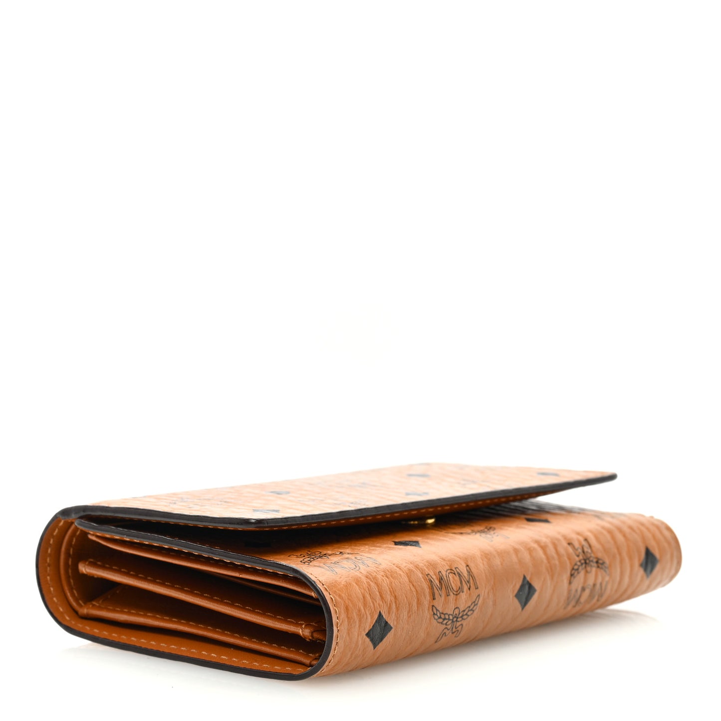 Visetos Tri-Fold Wallet Cognac