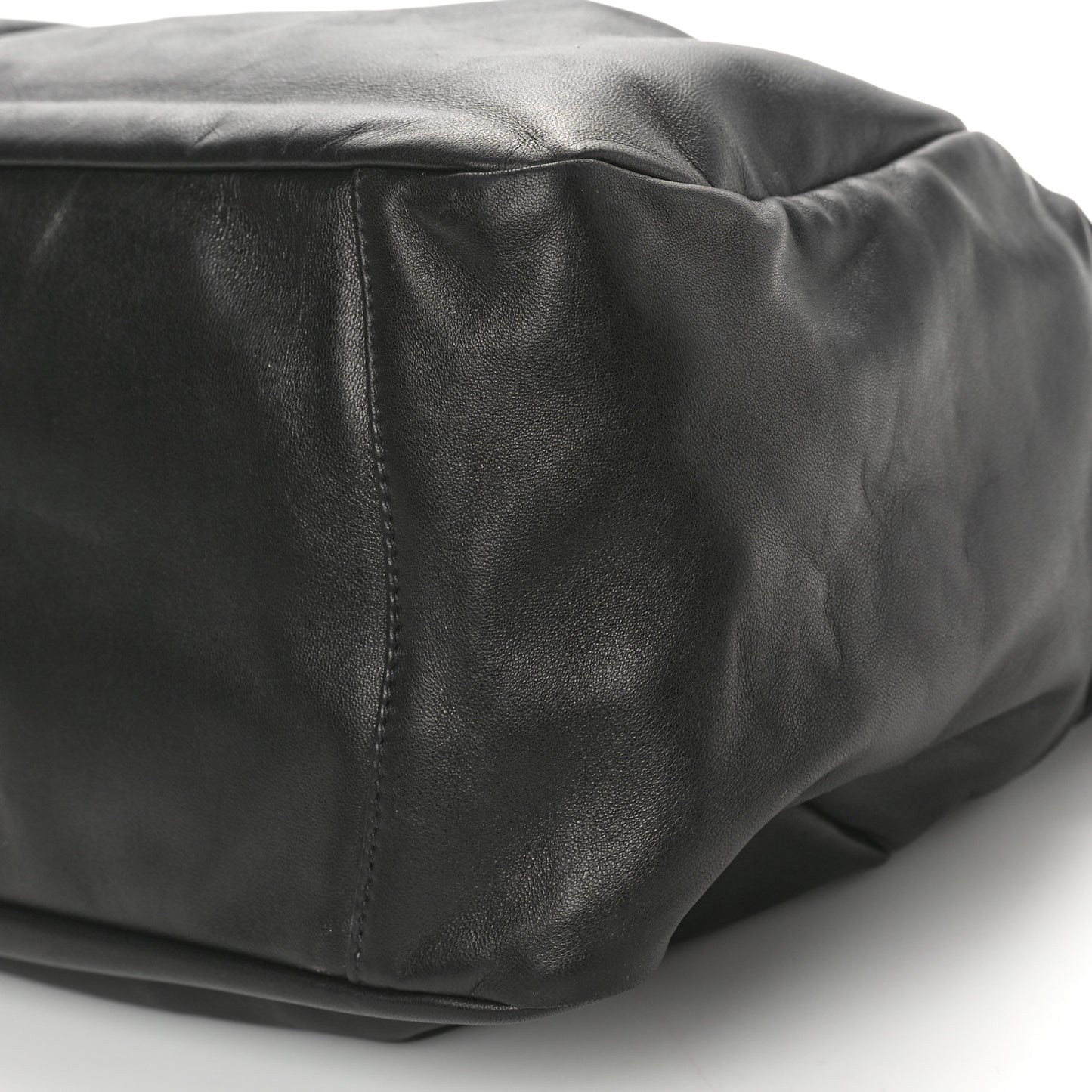 Nappa Frills Tote Black