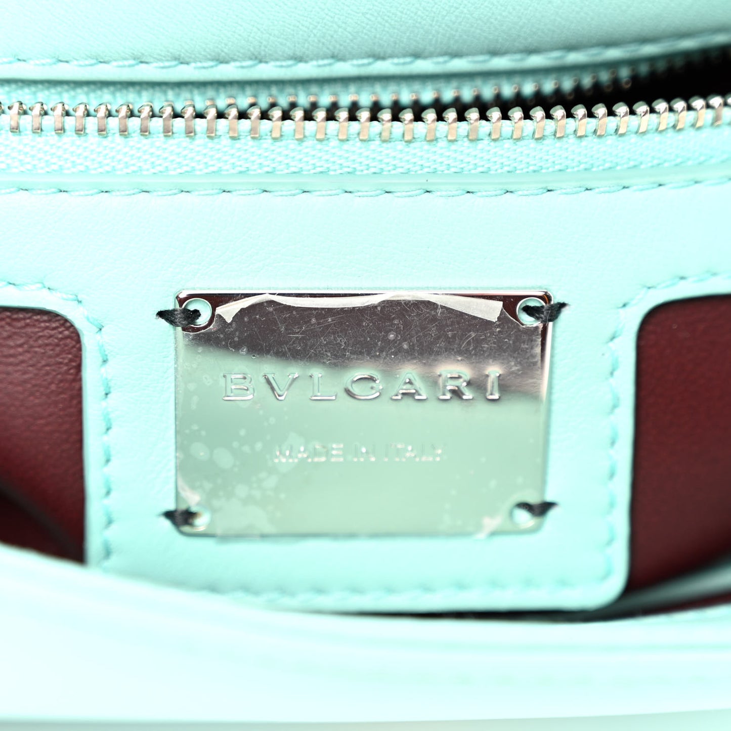 Calfskin Matelasse Small Serpenti Cabochon Shoulder Bag Turquoise