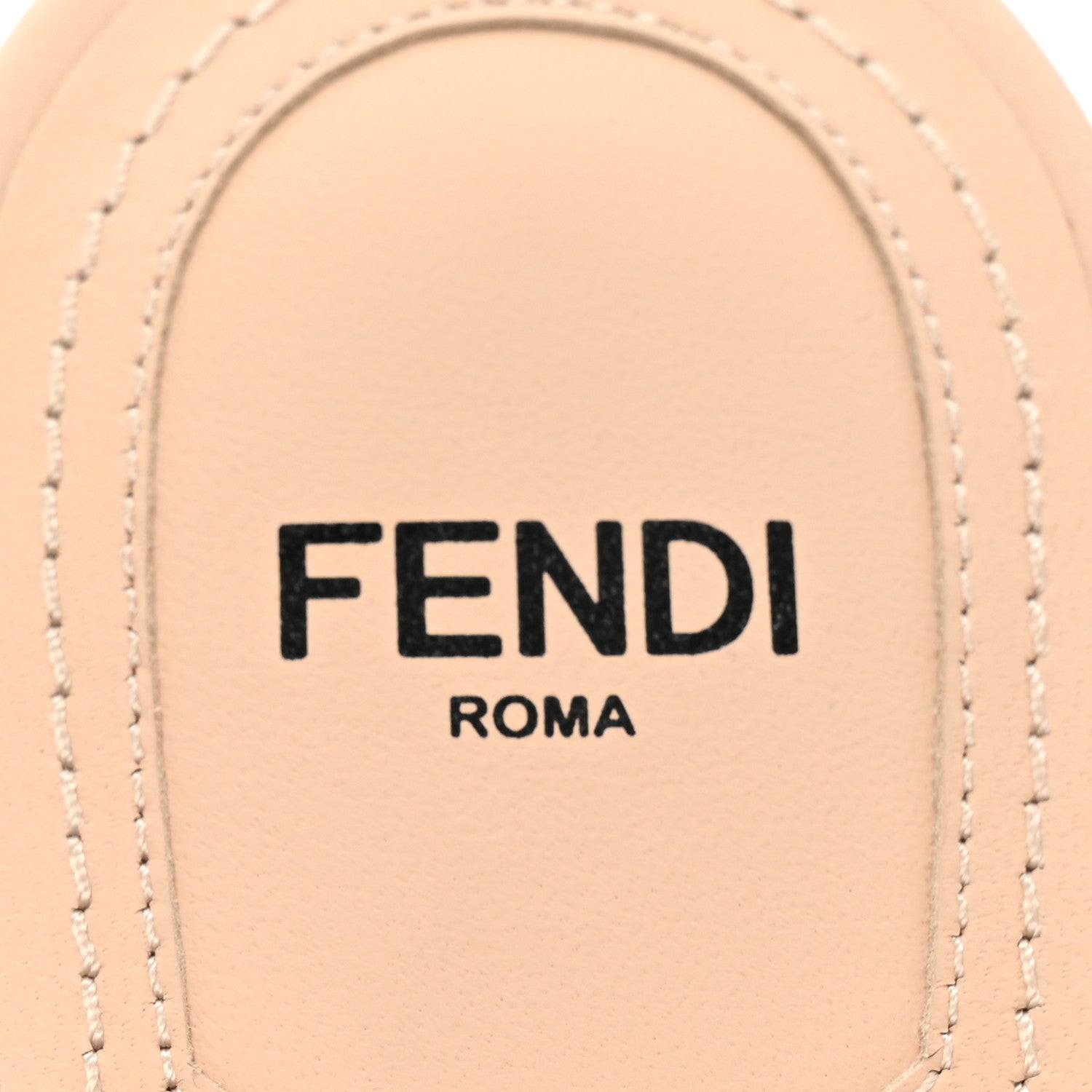 Fendi Calfskin Fendi First 95mm Slide Sandals 39.5 Poudre 8 of 8