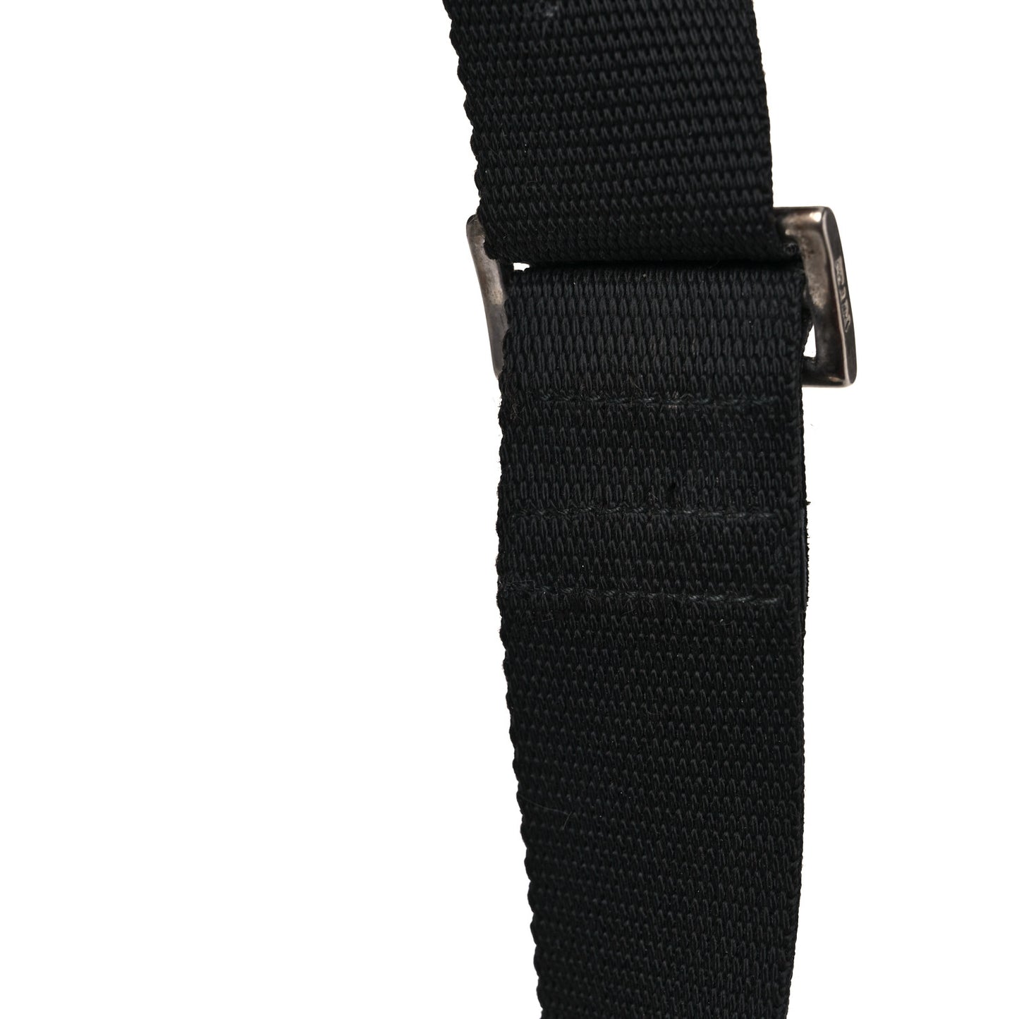 Nylon Vela Flat Messenger Bag Black