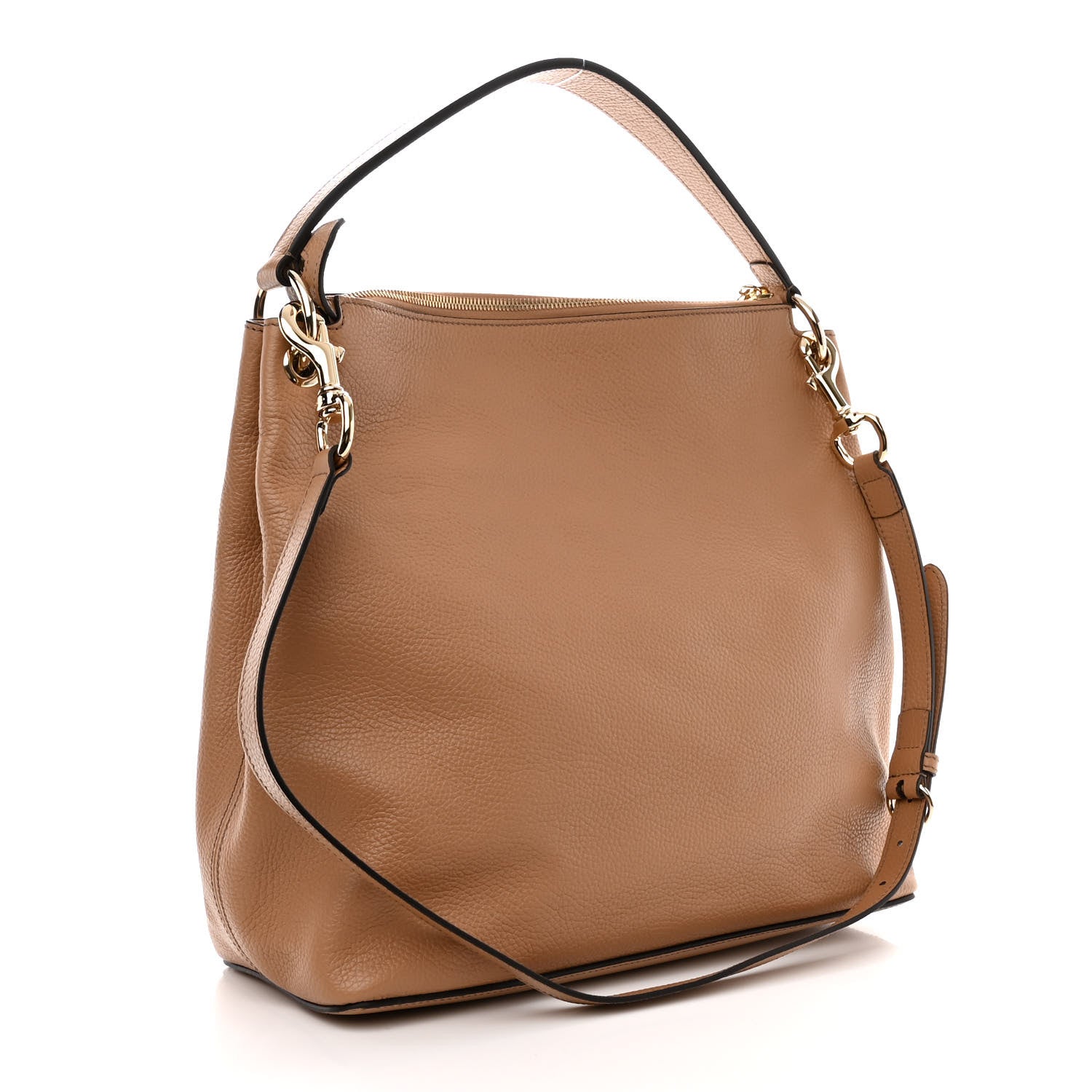 Gucci Pebbled Calfskin Large Soho Hobo Camelia 3 of 10