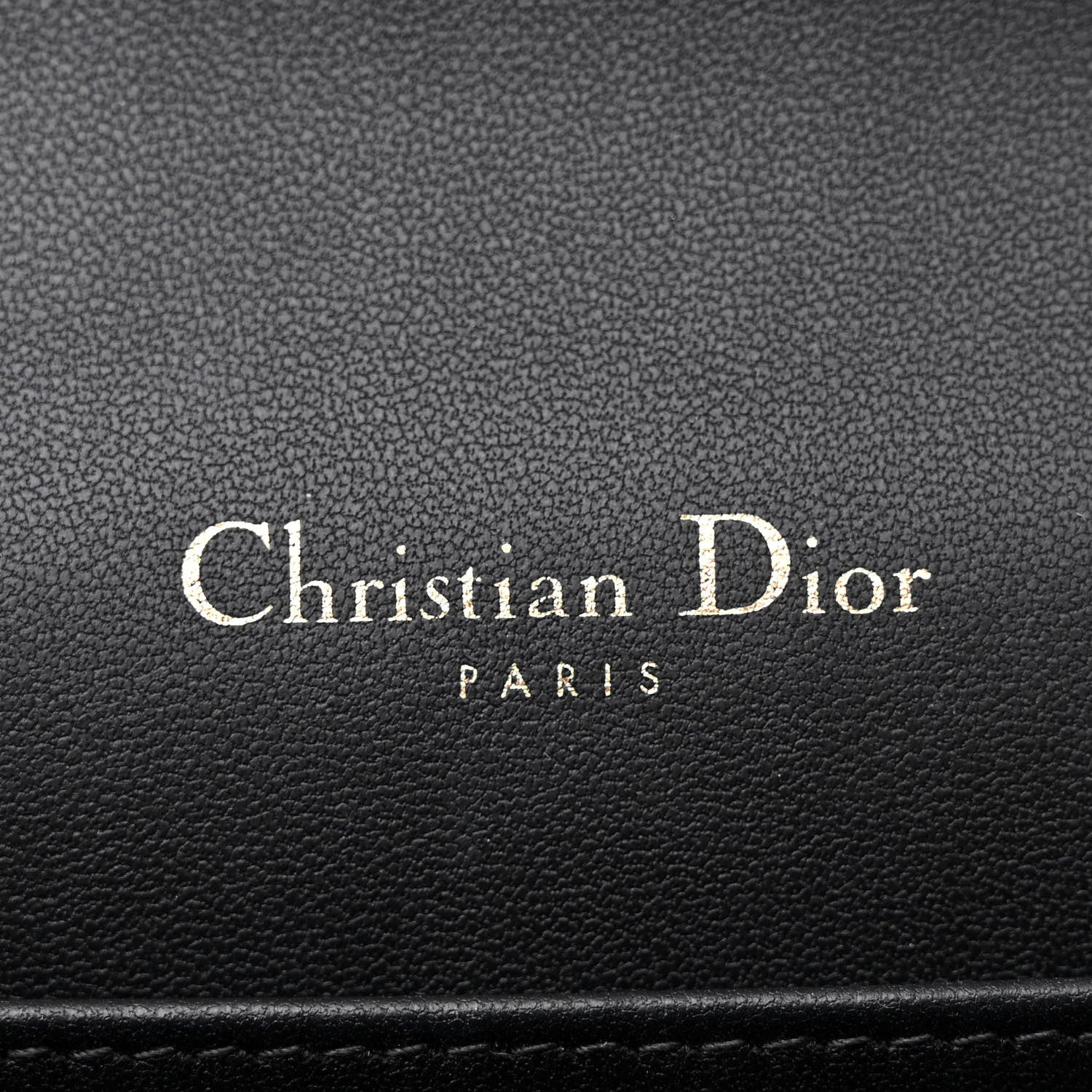 Christian Dior Lambskin Cannage Lady Dior Pouch Black 9 of 14