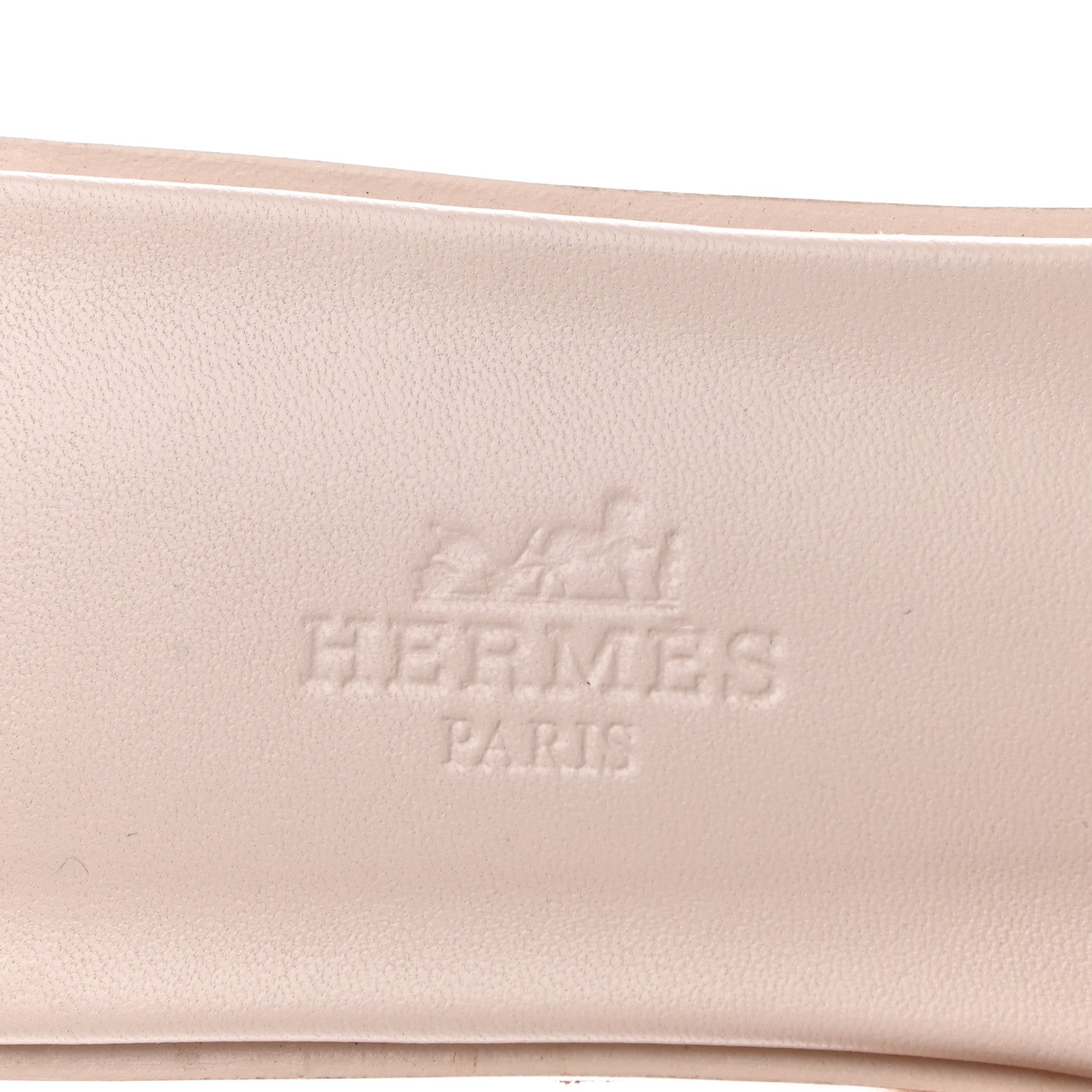 Hermes Box Calfskin Oran Sandals 36.5 Rose Pale 7 of 9