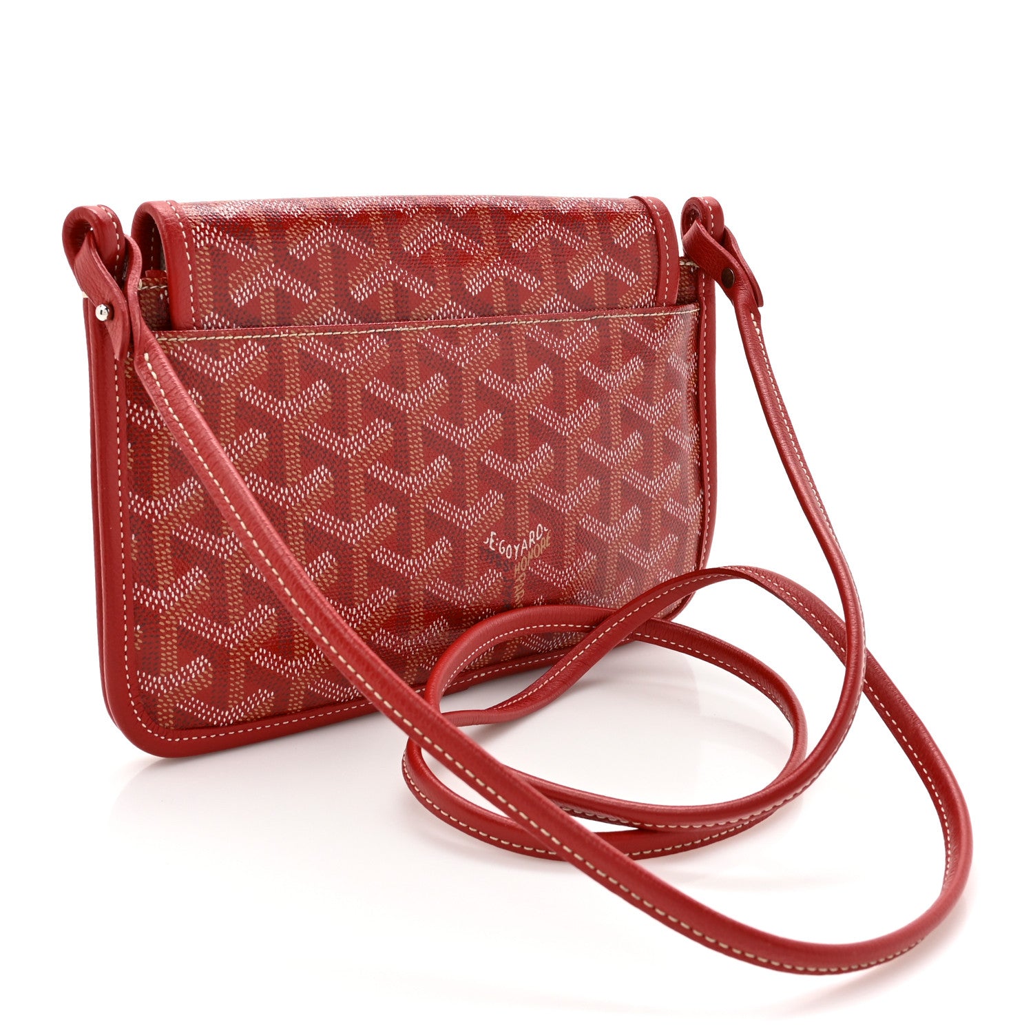 Goyard Goyardine Plumet Wallet Clutch Red 3 of 11