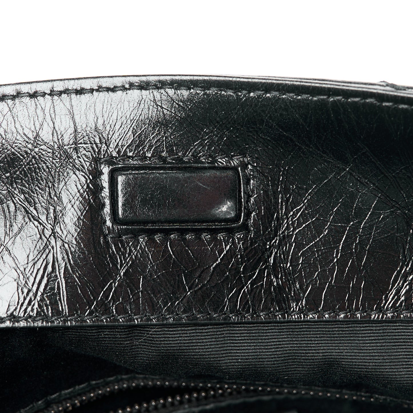 Crinkled Calfskin Matelasse Monogram Medium Niki Shopper Tote Black