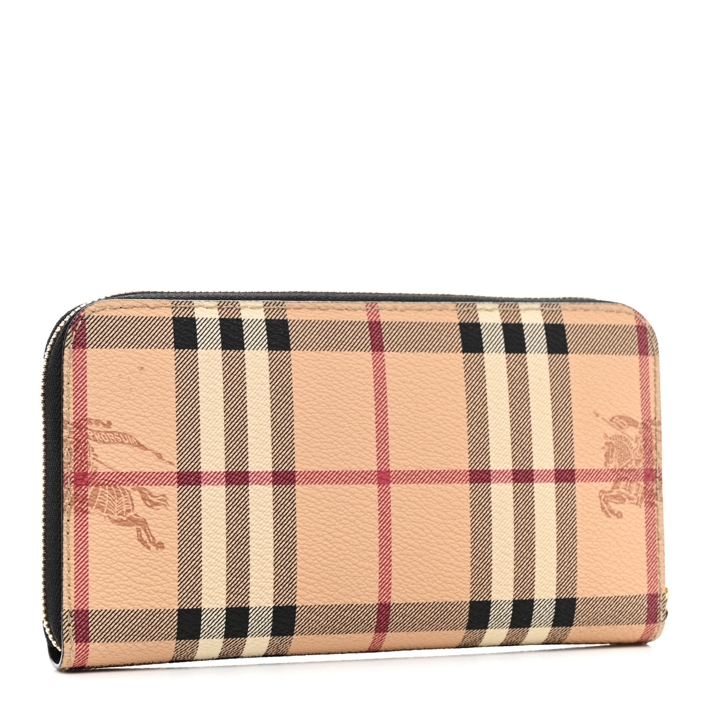 Haymarket Check Large Ziggy Zip Around Wallet Black