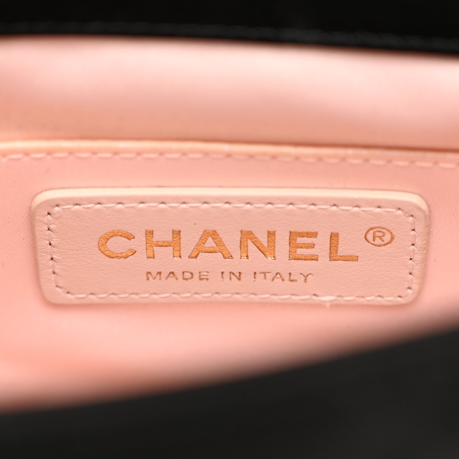 Chanel Satin Quilted Mini Logo Flap With Handle Black 6 of 10
