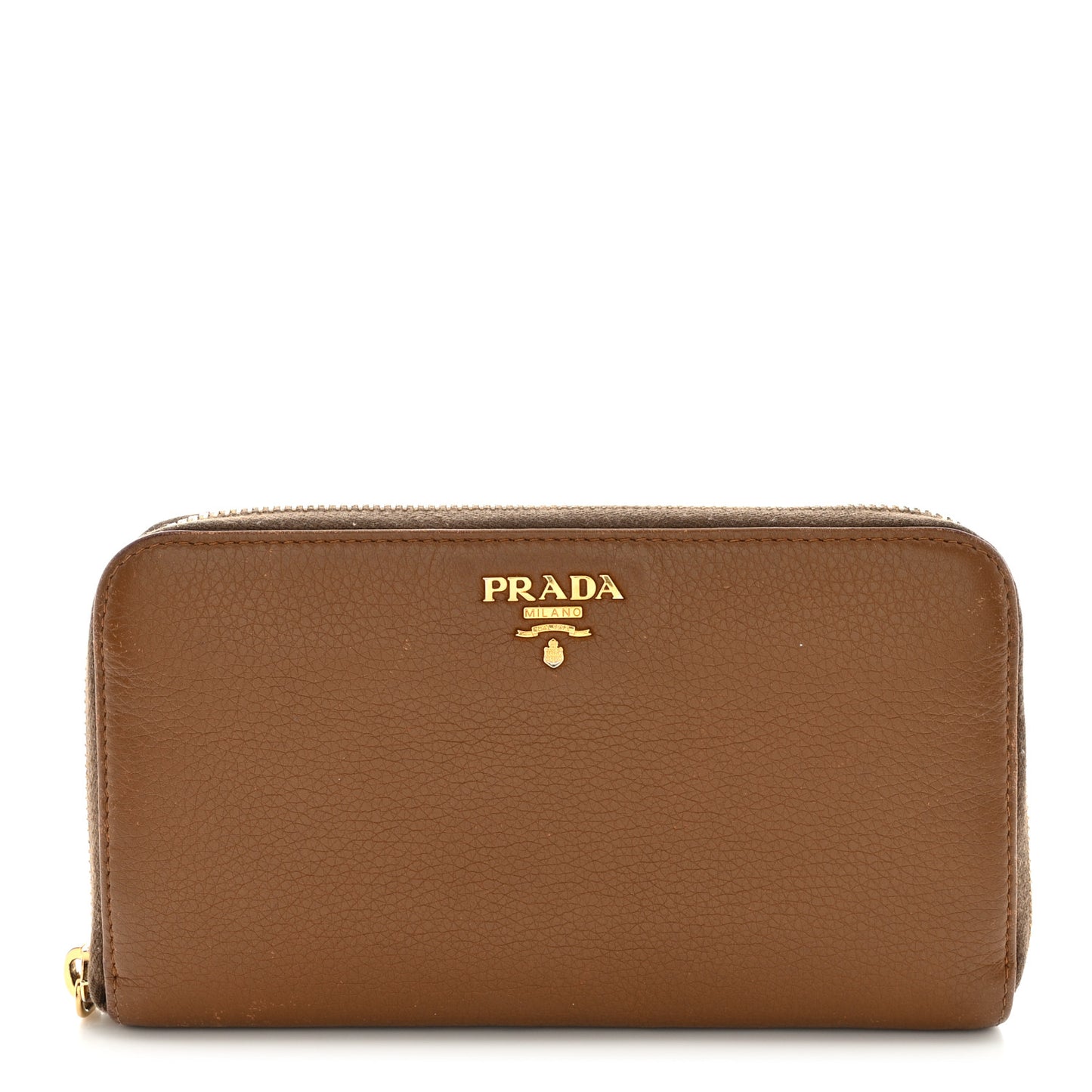 Vitello Daino Zip Around Wallet Palissandro