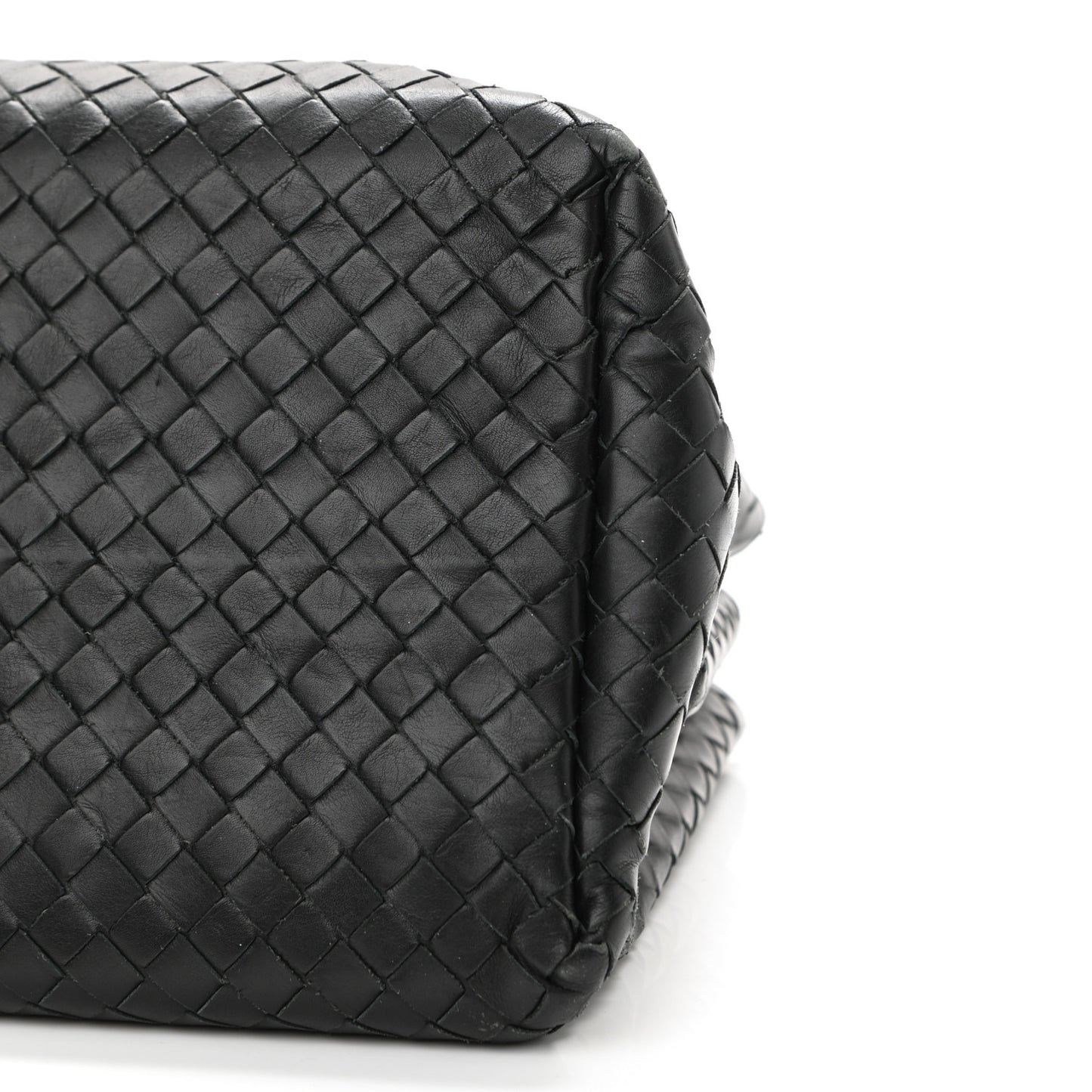 Light Calf Intrecciato Small Roma Black