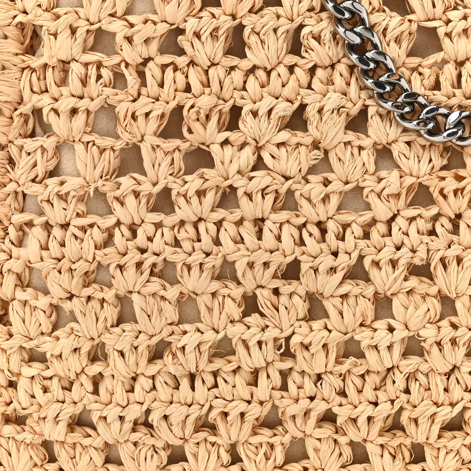 Stella McCartney Raffia Mini Falabella Fold Over Tote Natural 7 of 9