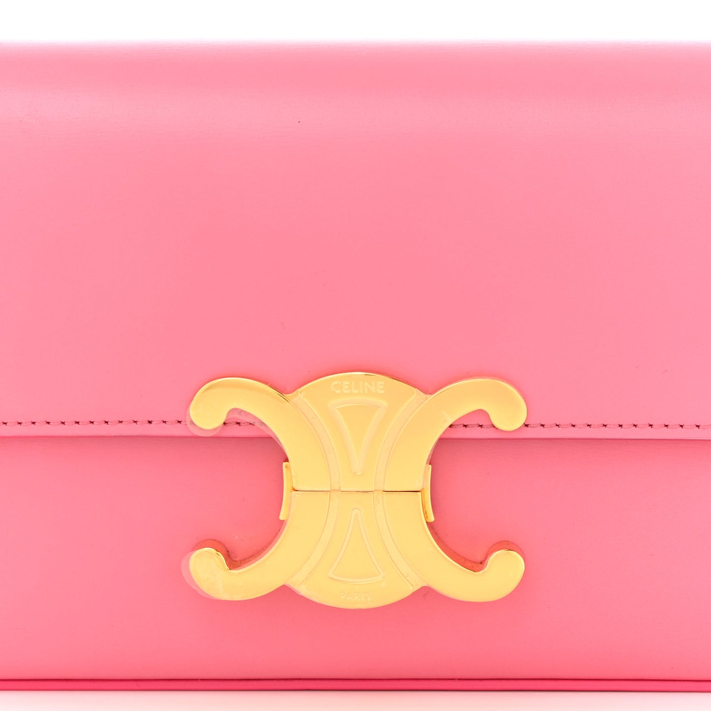 Shiny Calfskin Triomphe Flamingo