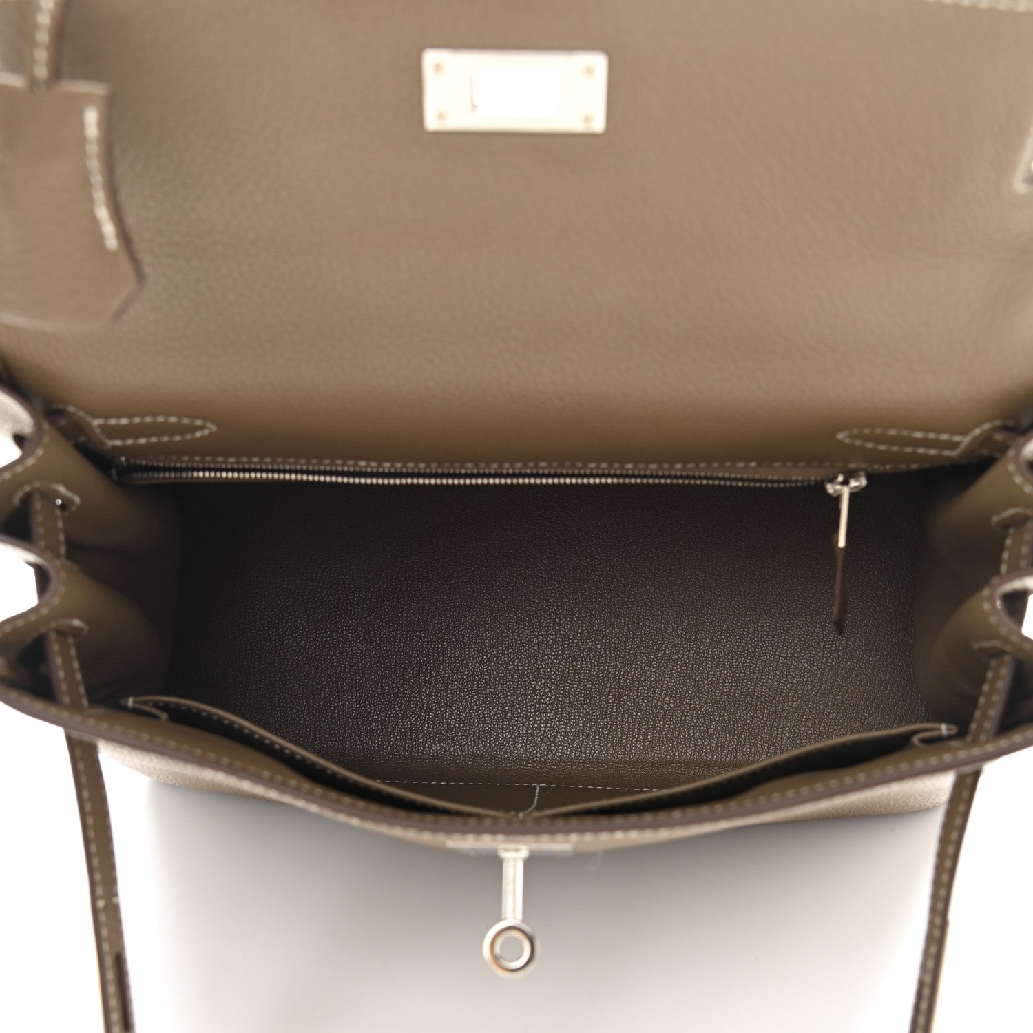 Hermes Togo Kelly Retourne 28 Etoupe 5 of 13