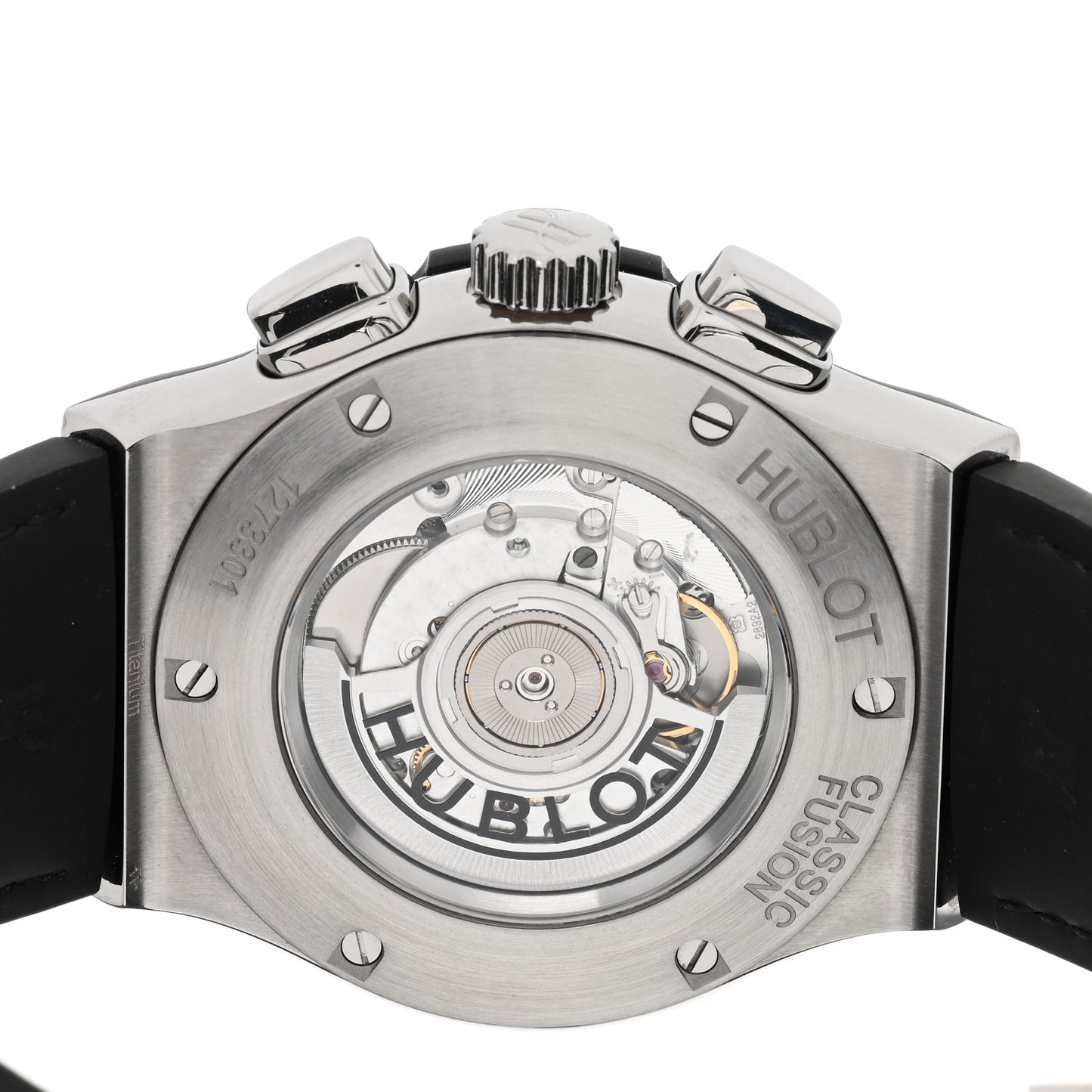 Titanium Alligator 45mm Classic Fusion Aerofusion Chronograph Automatic Watch Black 525.NX.0170.LR