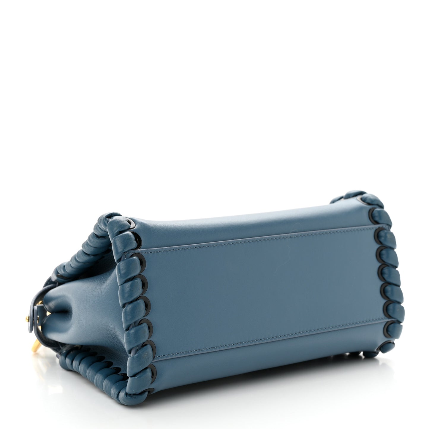 Nappa Lace Up Mini Peekaboo Iconic Satchel Cobalto