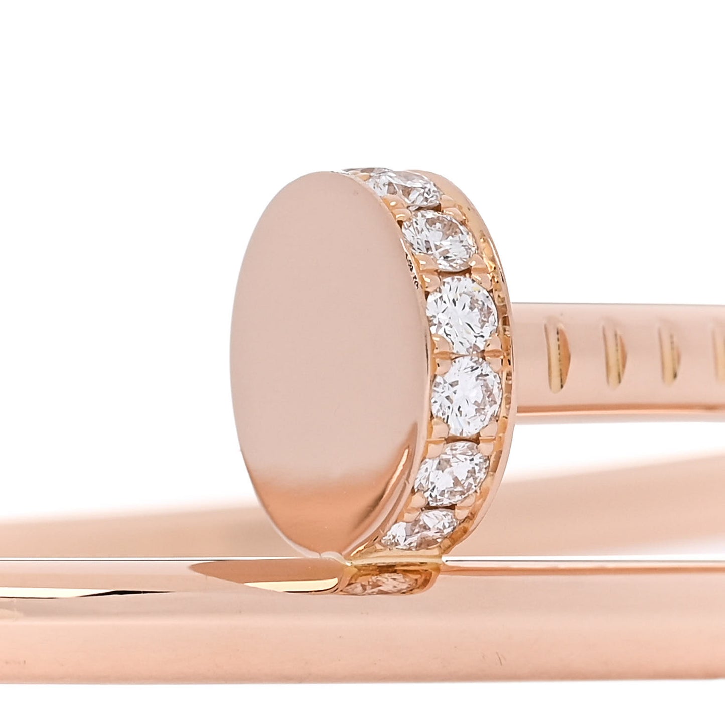 18K Pink Gold Diamond Juste Un Clou Bracelet 18