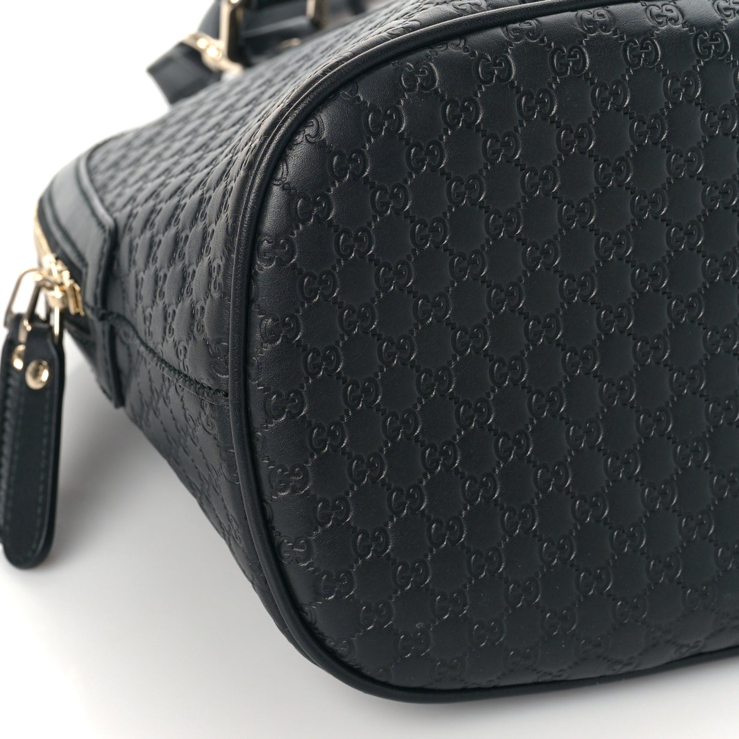 Microguccissima Medium Dome Bag Black