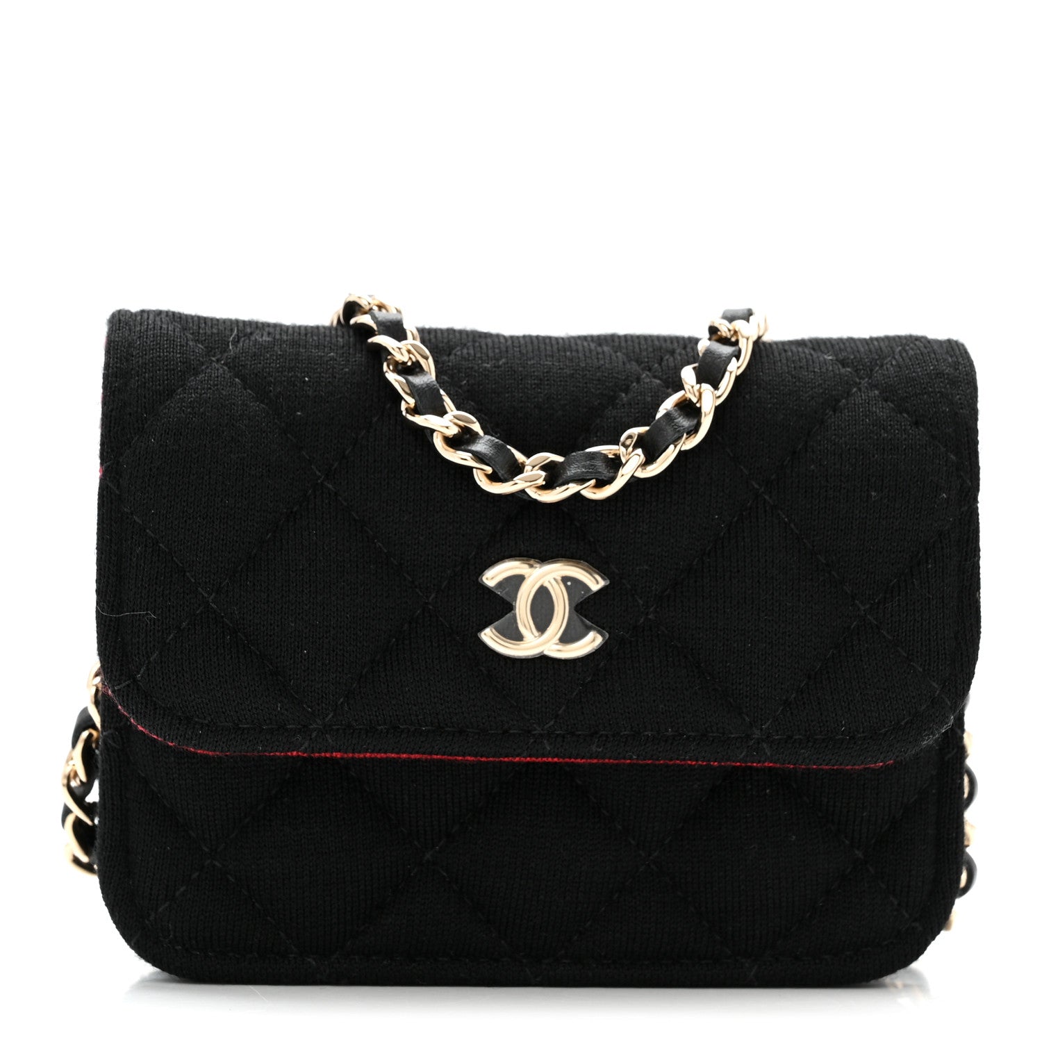 Chanel Jersey Quilted Micro Mini Flap Black 1856924 – FASHIONPHILE