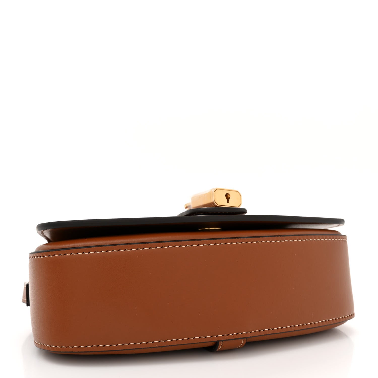 Celine Smooth Calfskin Tabou Clutch On Strap Tan 4 of 10