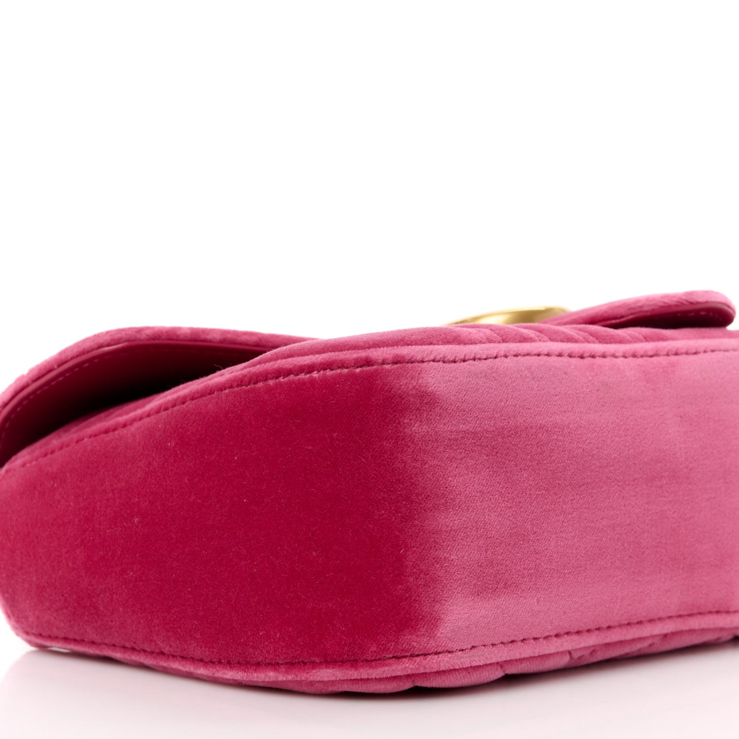 Velvet Matelasse Small GG Marmont Shoulder Bag Light Raspberry Rose