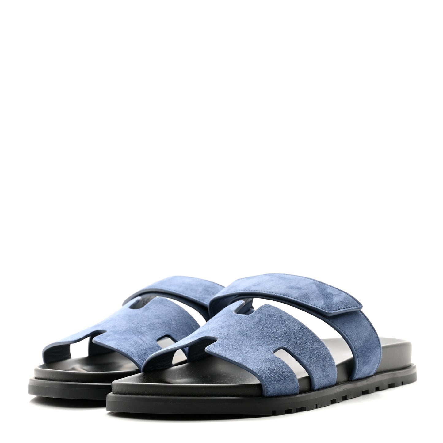 Suede Goatskin Mens Chypre Sandals 43 Bleu Turquin