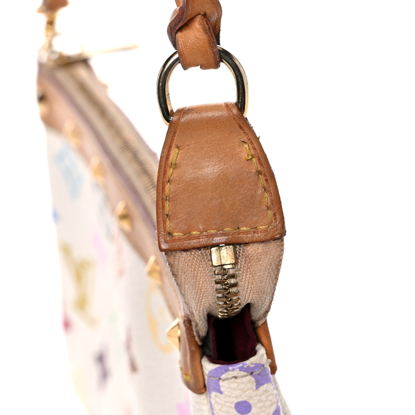 Monogram Multicolor Pochette Accessories White