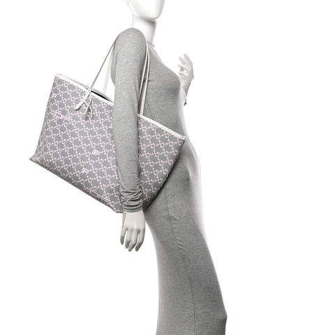 Coated Canvas Arrow Print Day Off Tote Bag White