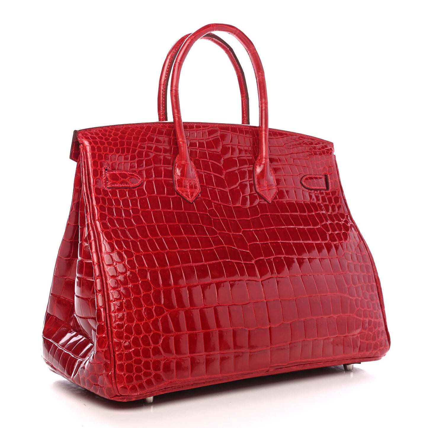 Shiny Porosus Crocodile Birkin 35 Braise