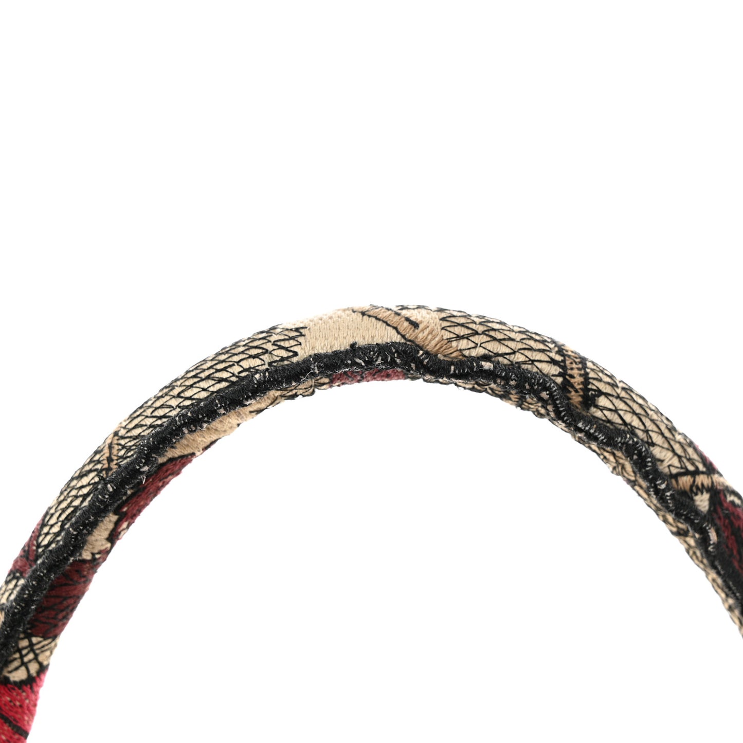 Canvas Embroidered Phoenix Medium Book Tote Red Multicolor