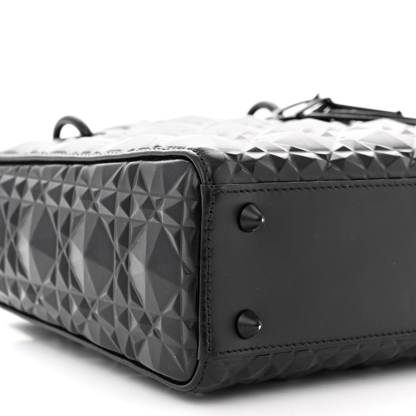 Calfskin Cannage Diamond Small My ABCDior Lady Dior Black