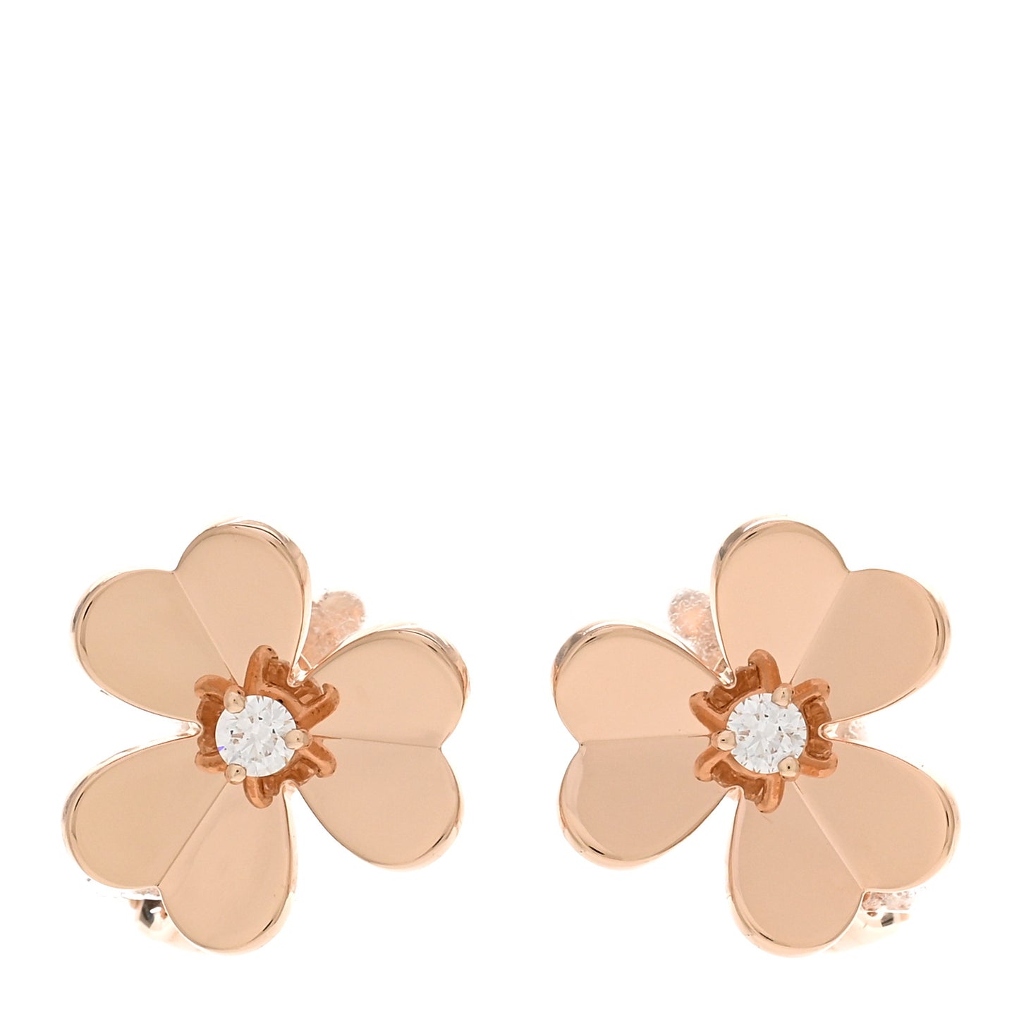 18K Yellow Gold Diamond Small Frivole Earrings