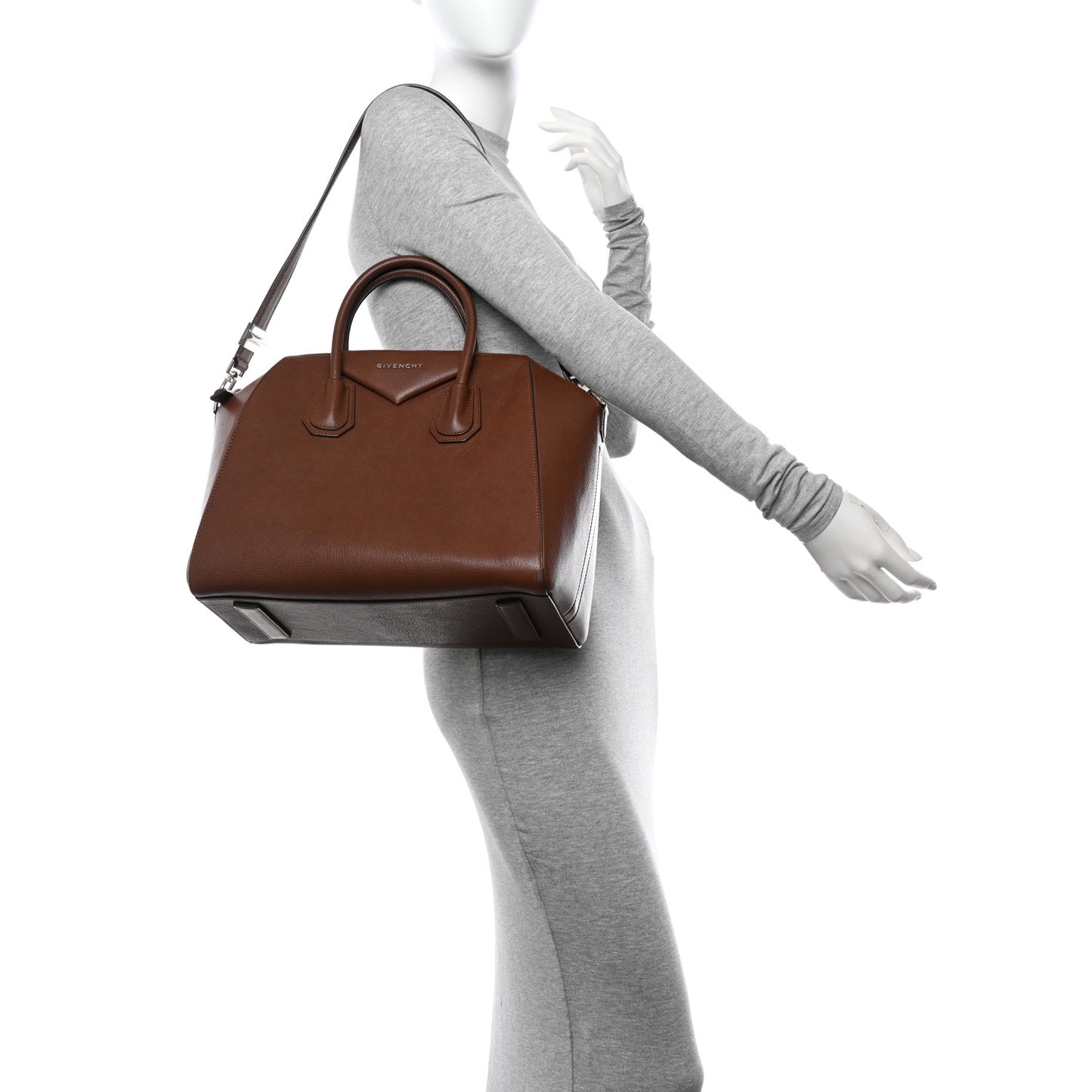 Sugar Goatskin Medium Antigona Cognac