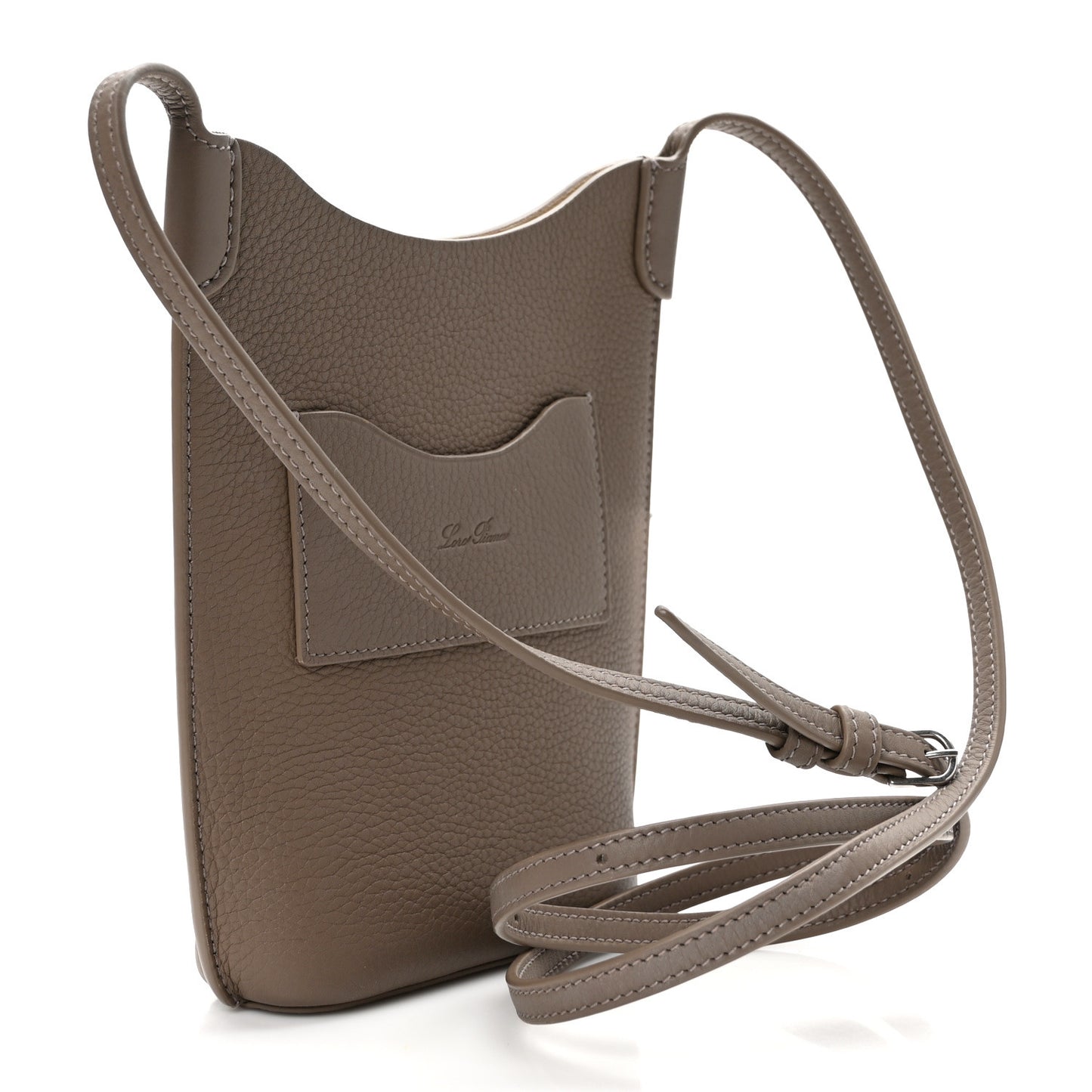 Grained Calfskin Bale Phone Case Warm Mastic