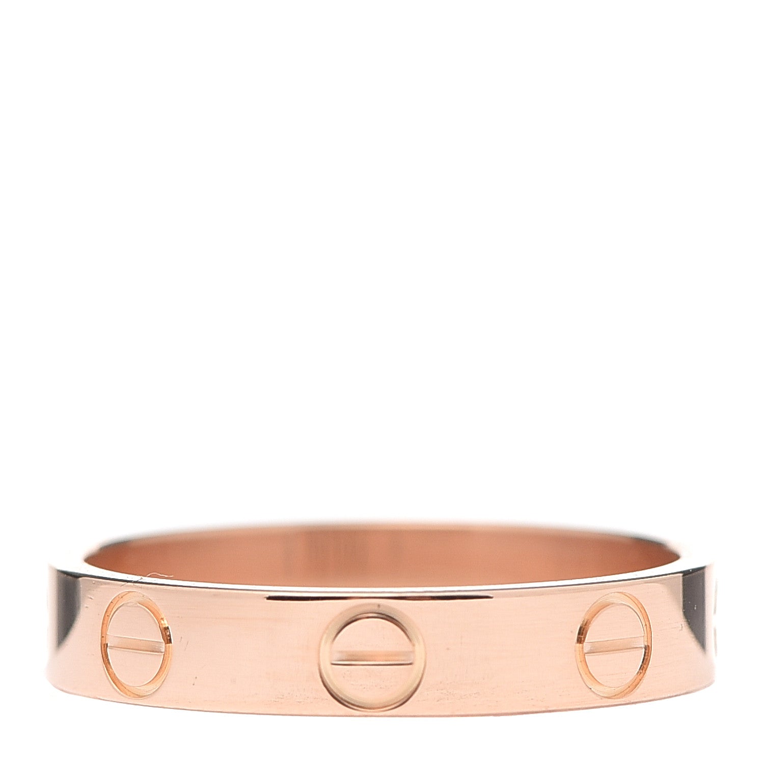 Cartier 18K Pink Gold 3.5mm LOVE Wedding Band Ring 51 5.75 3 of 5