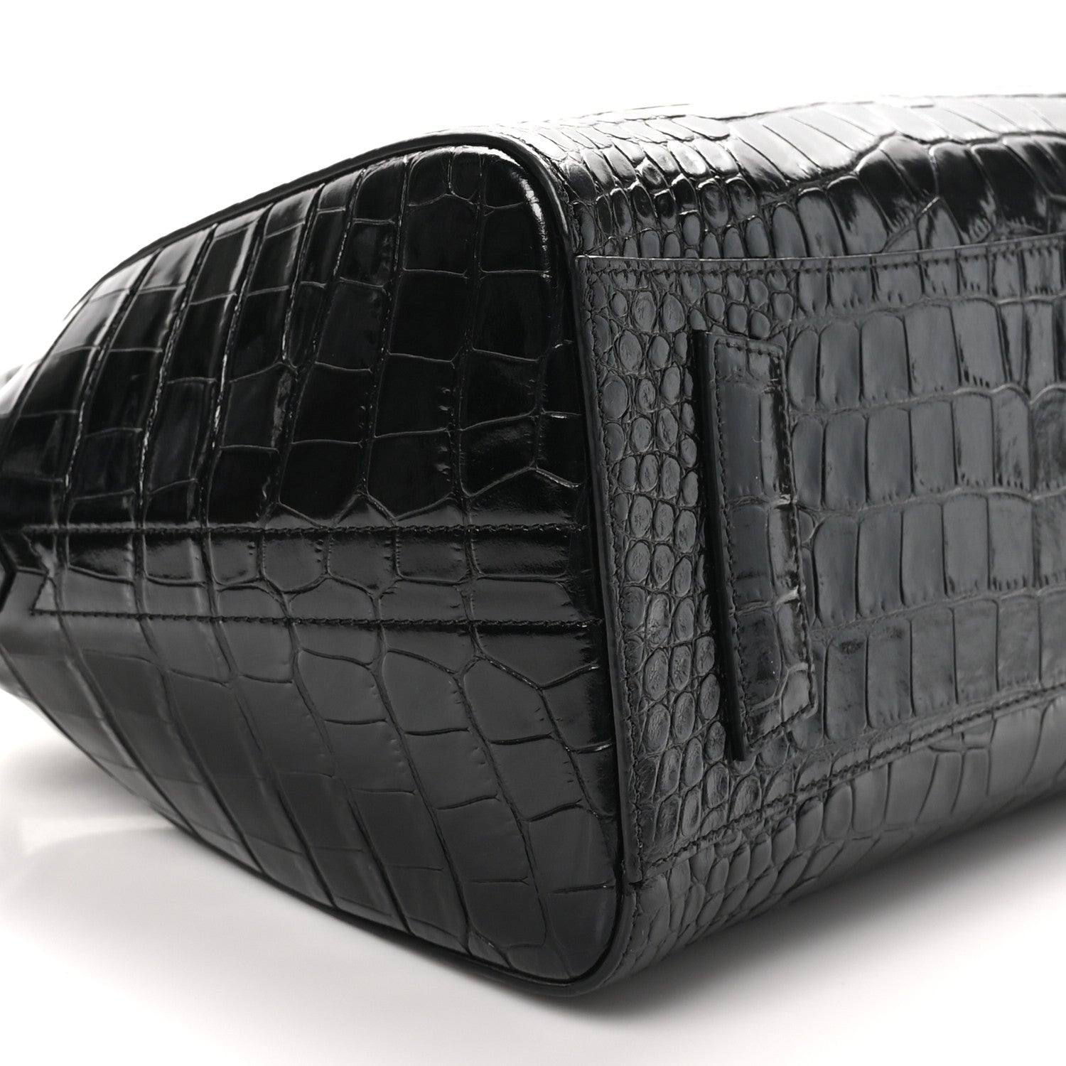 Givenchy Calfskin Crocodile Embossed Small Antigona Black 8 of 9