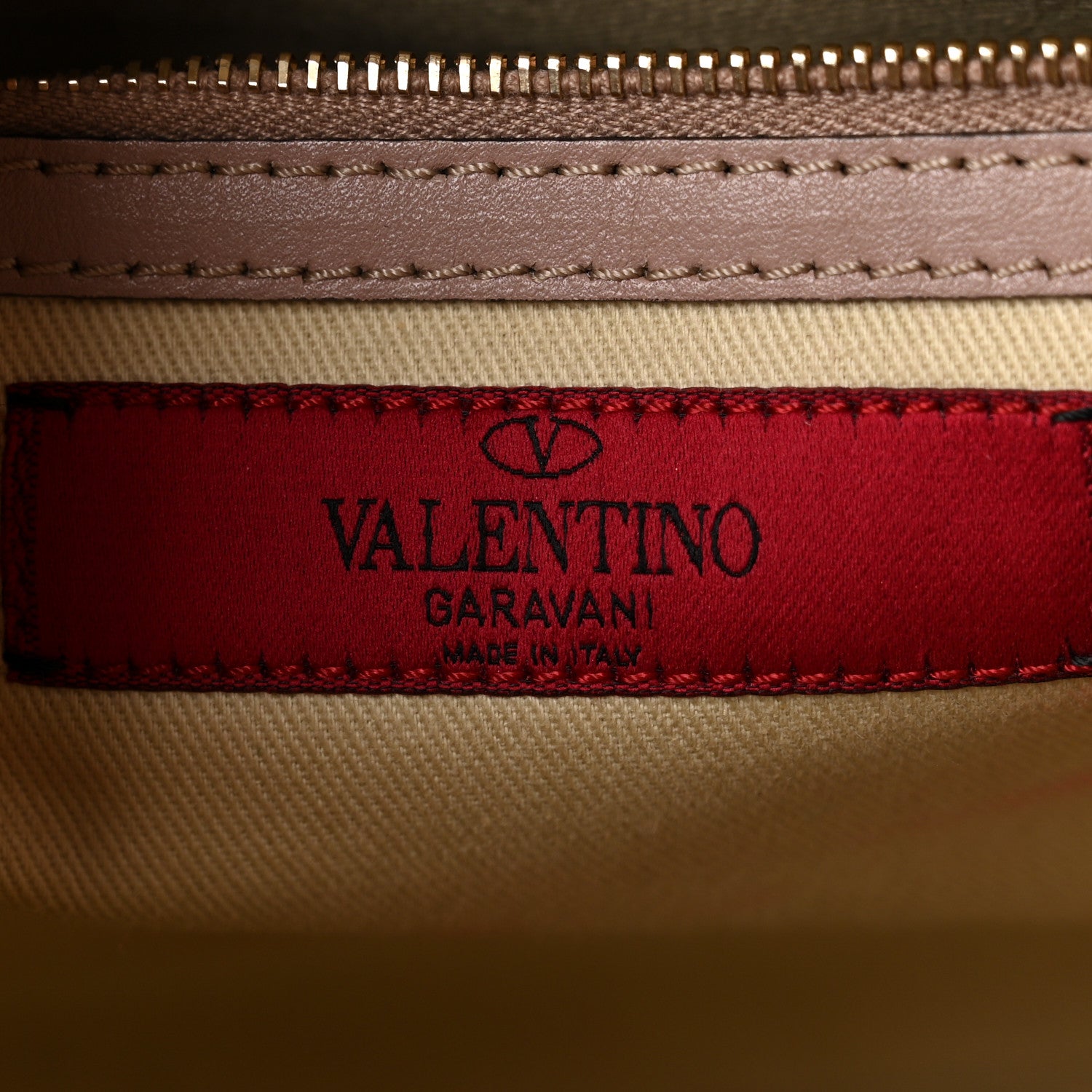 Valentino Garavani Vitello Rockstud Double Handle Tote Poudre 6 of 10