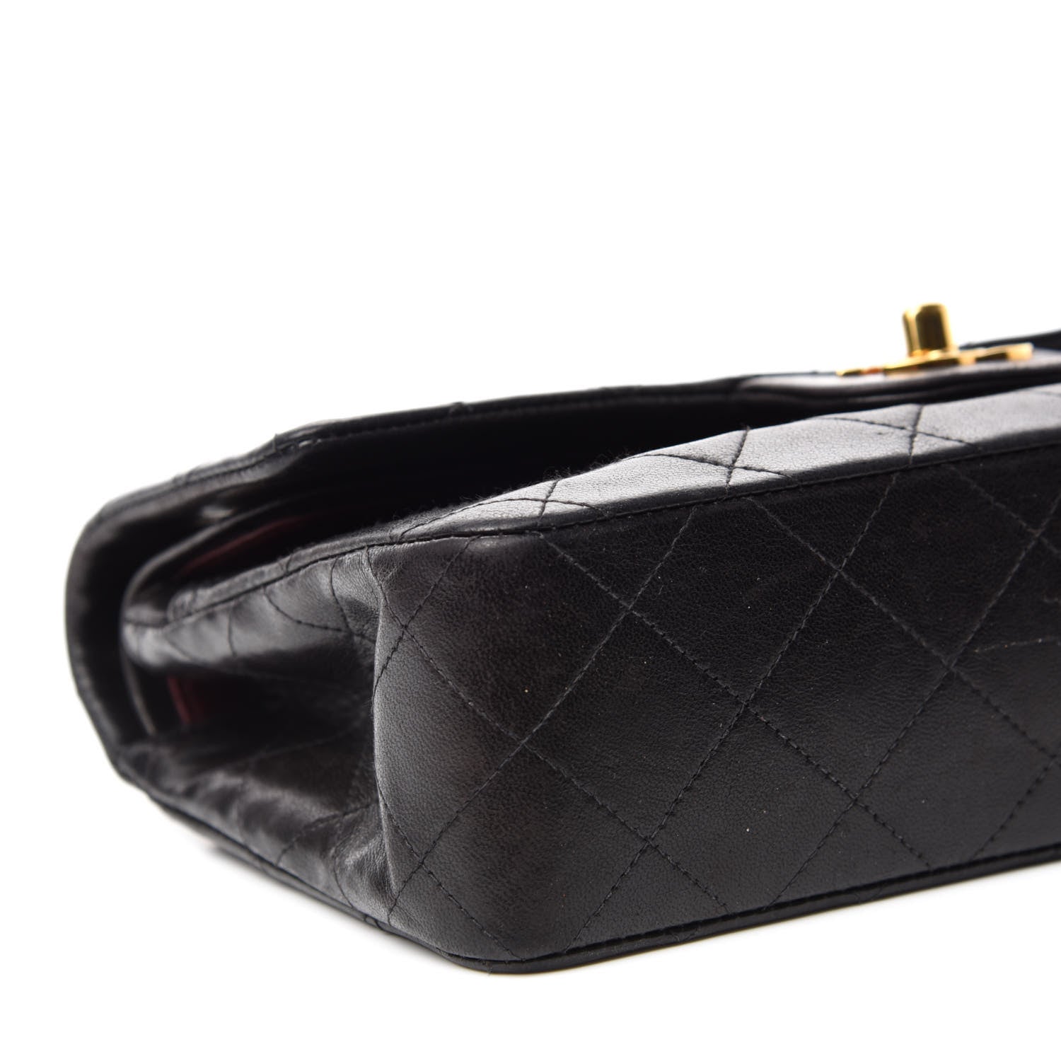 Chanel Lambskin Quilted Small Double Flap Black 6 of 14