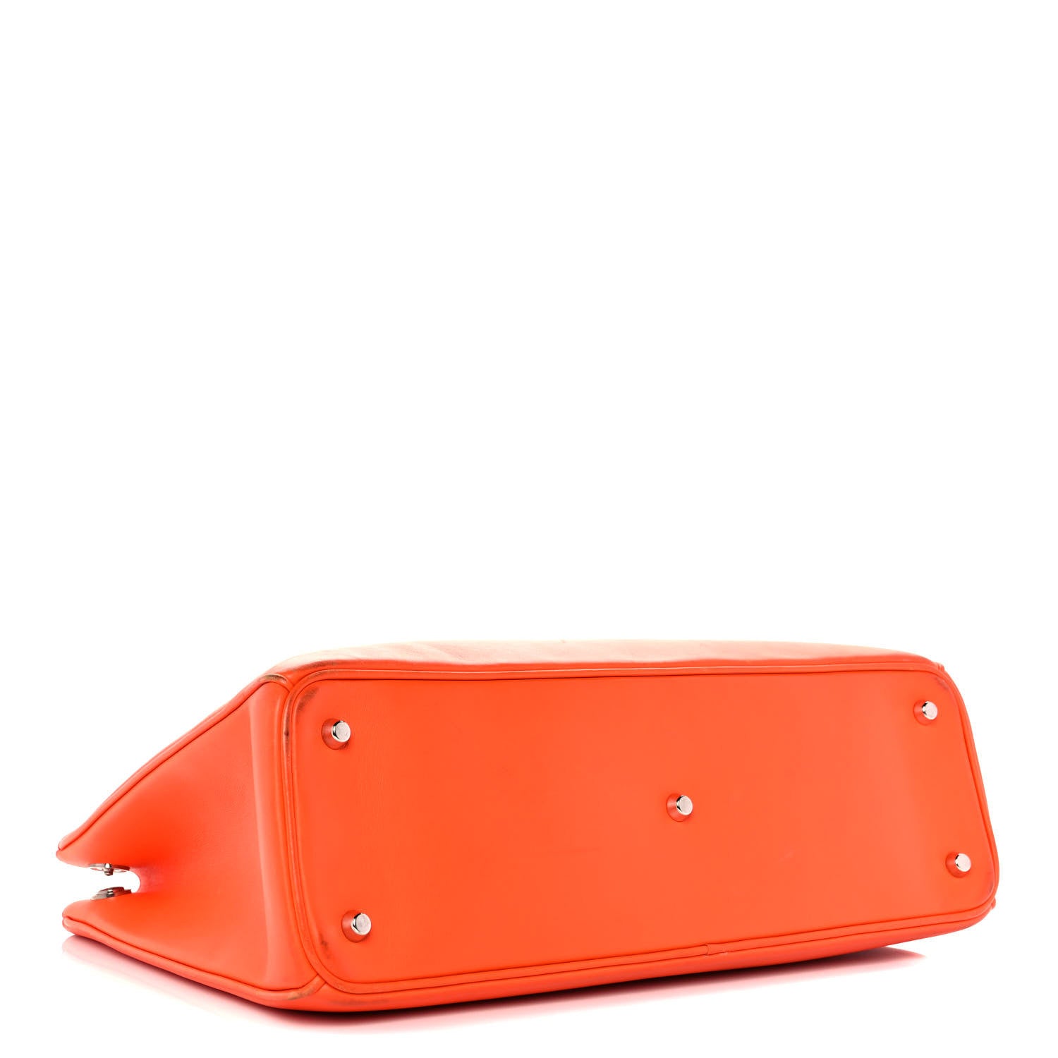 Christian Dior Smooth Calfskin Large Diorissimo Tote Orange Parme 4 of 11