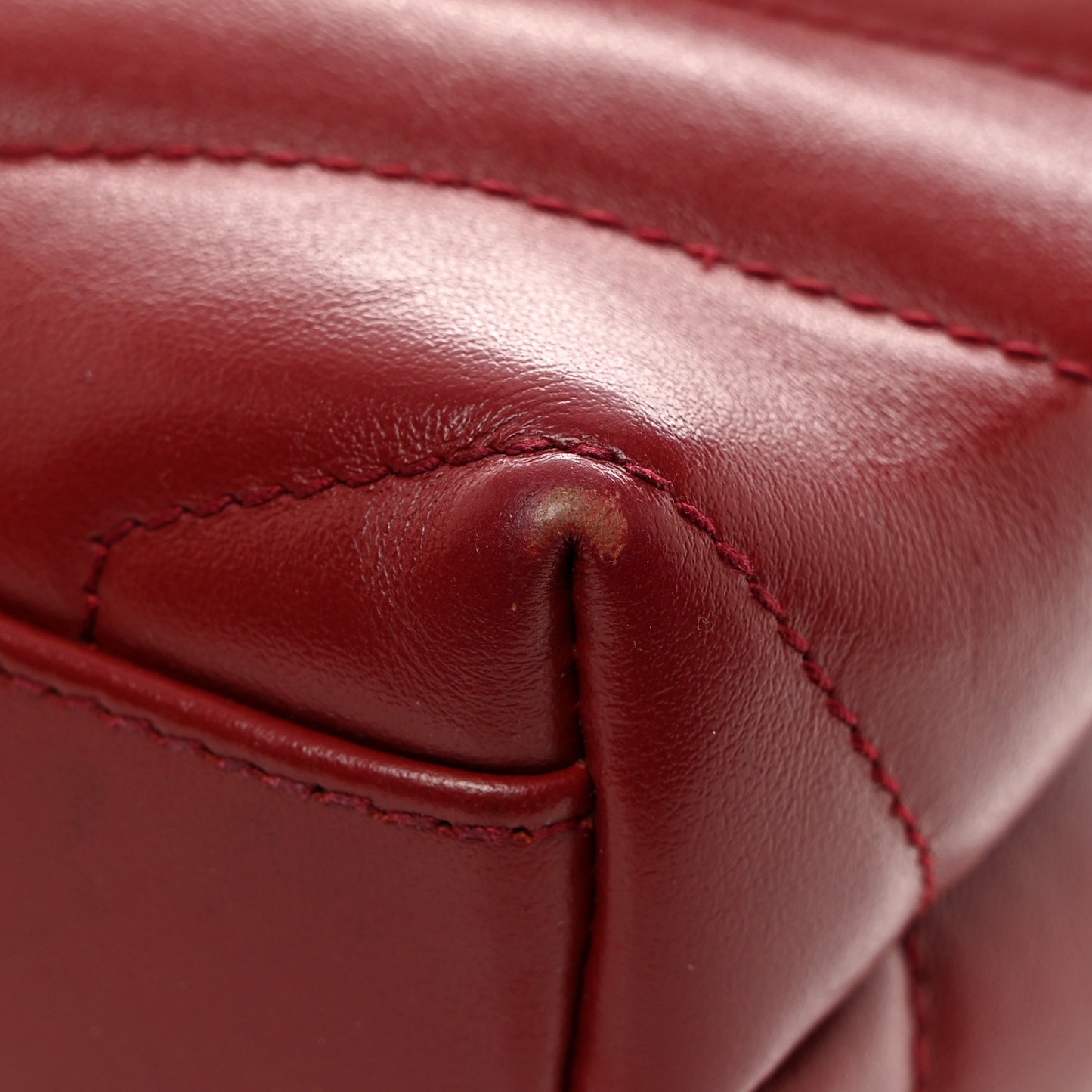 Calfskin Y Quilted Monogram Toy Loulou Crossbody Bag Rouge
