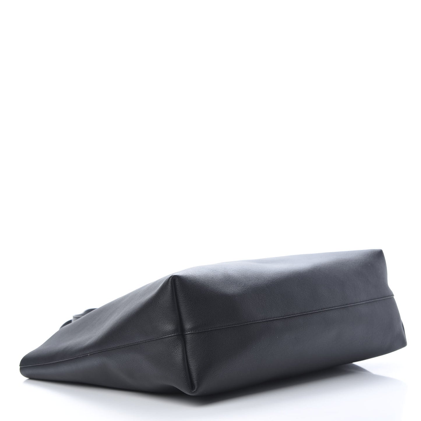 Calfskin Large Shopping Tote Black