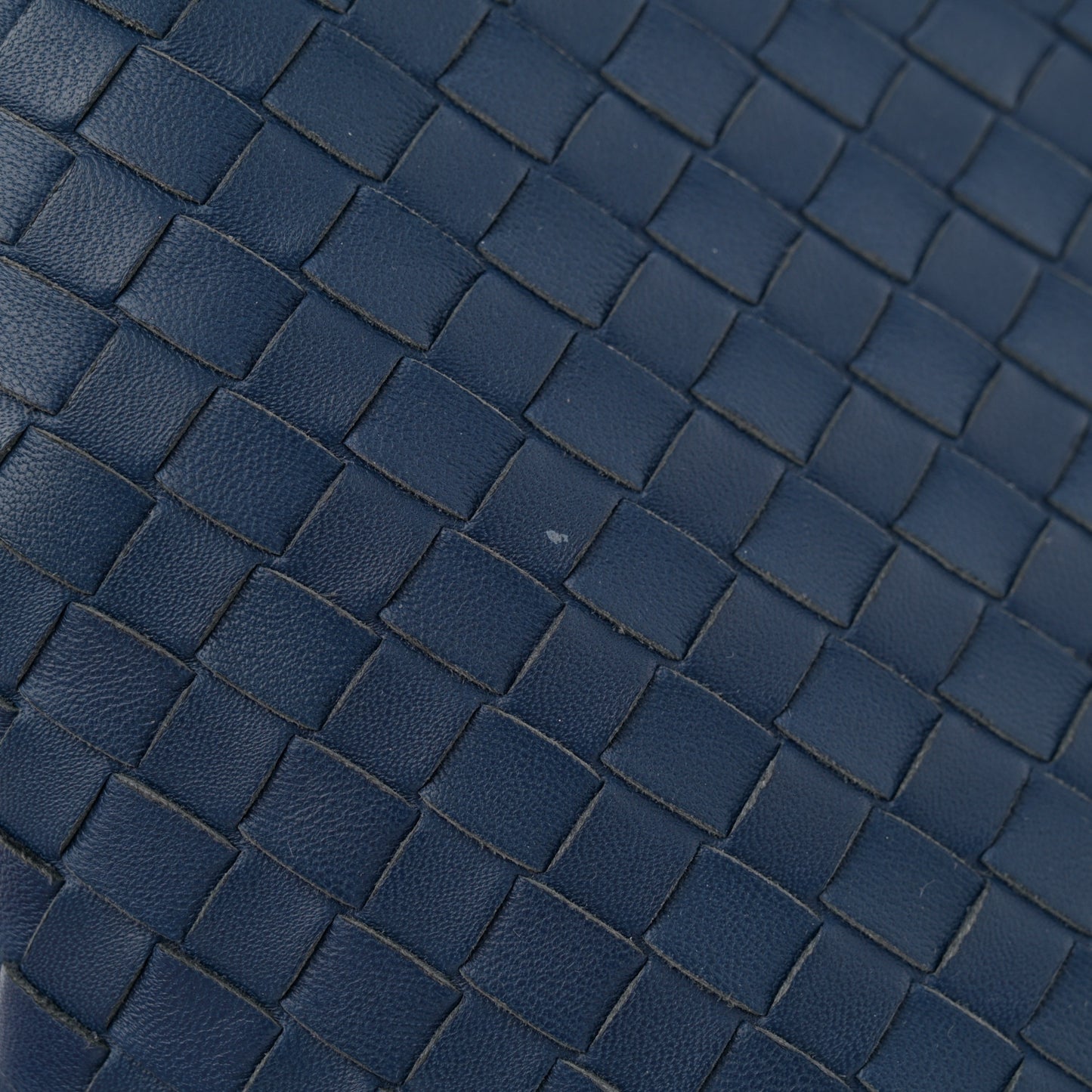 Nappa Intrecciato Medium Top Handle Tote Cobalt