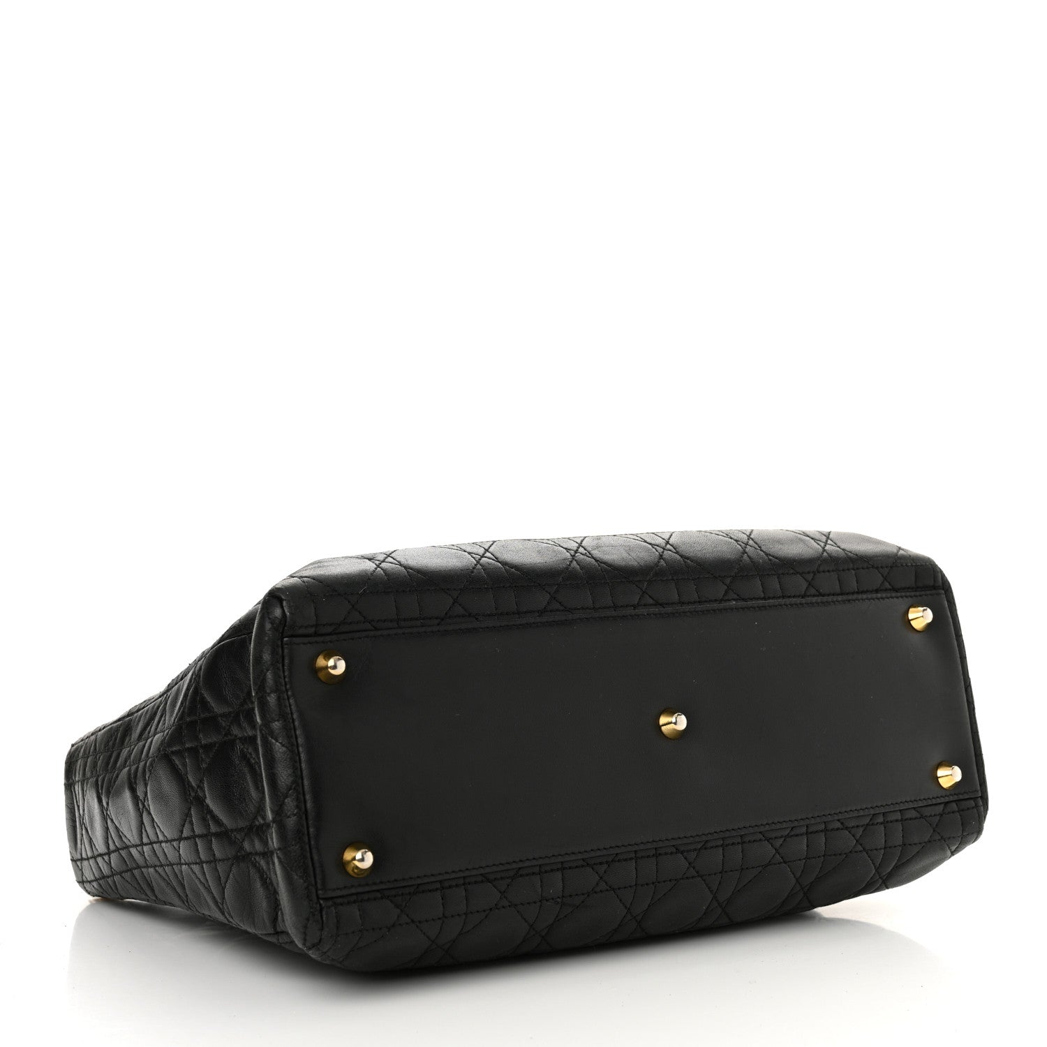 Christian Dior Lambskin Cannage Large Lady Dior Black 4 of 22