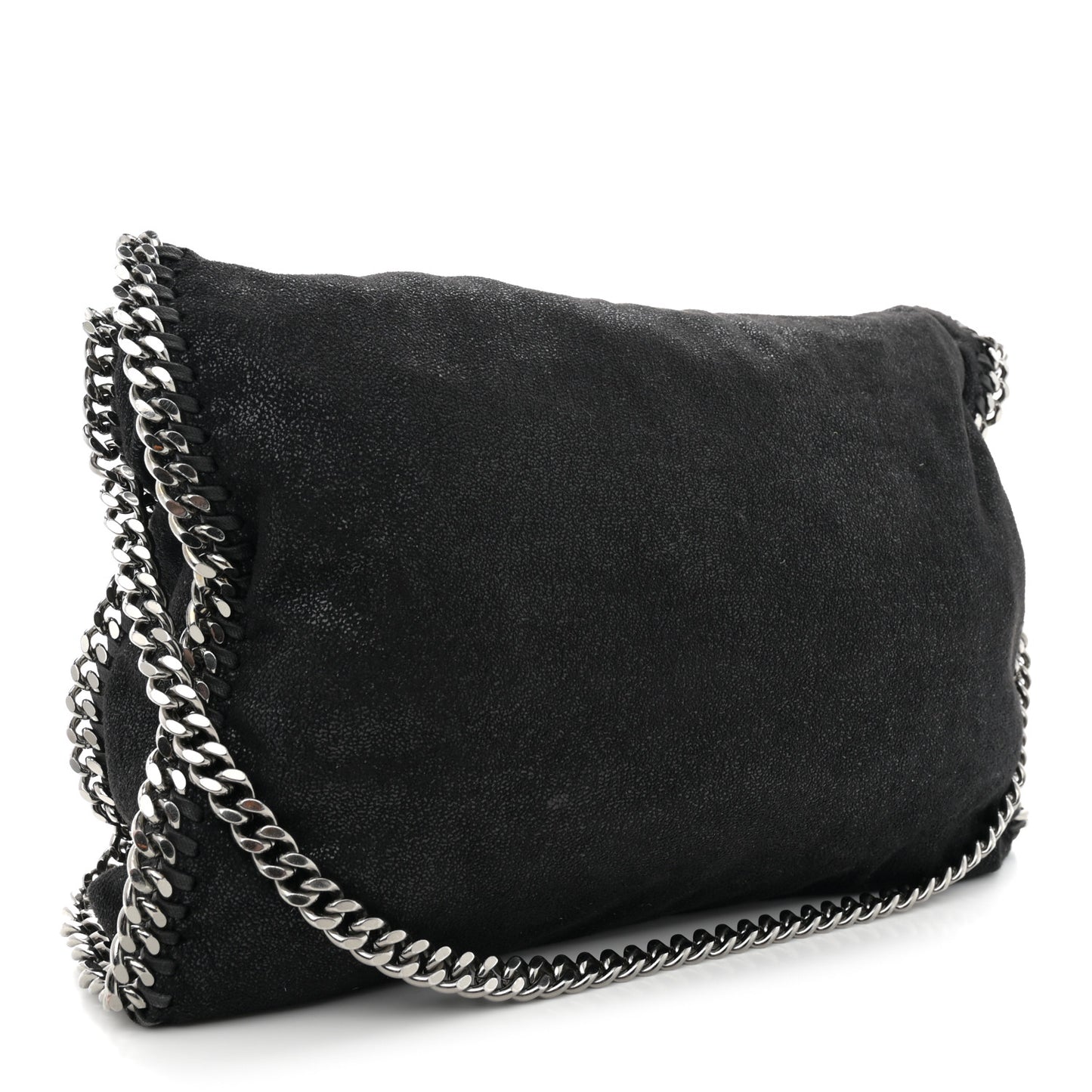 Shaggy Deer Falabella Fold Over Tote Black