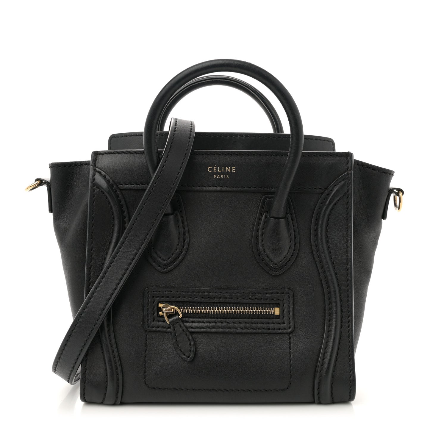 Smooth Calfskin Nano Luggage Black